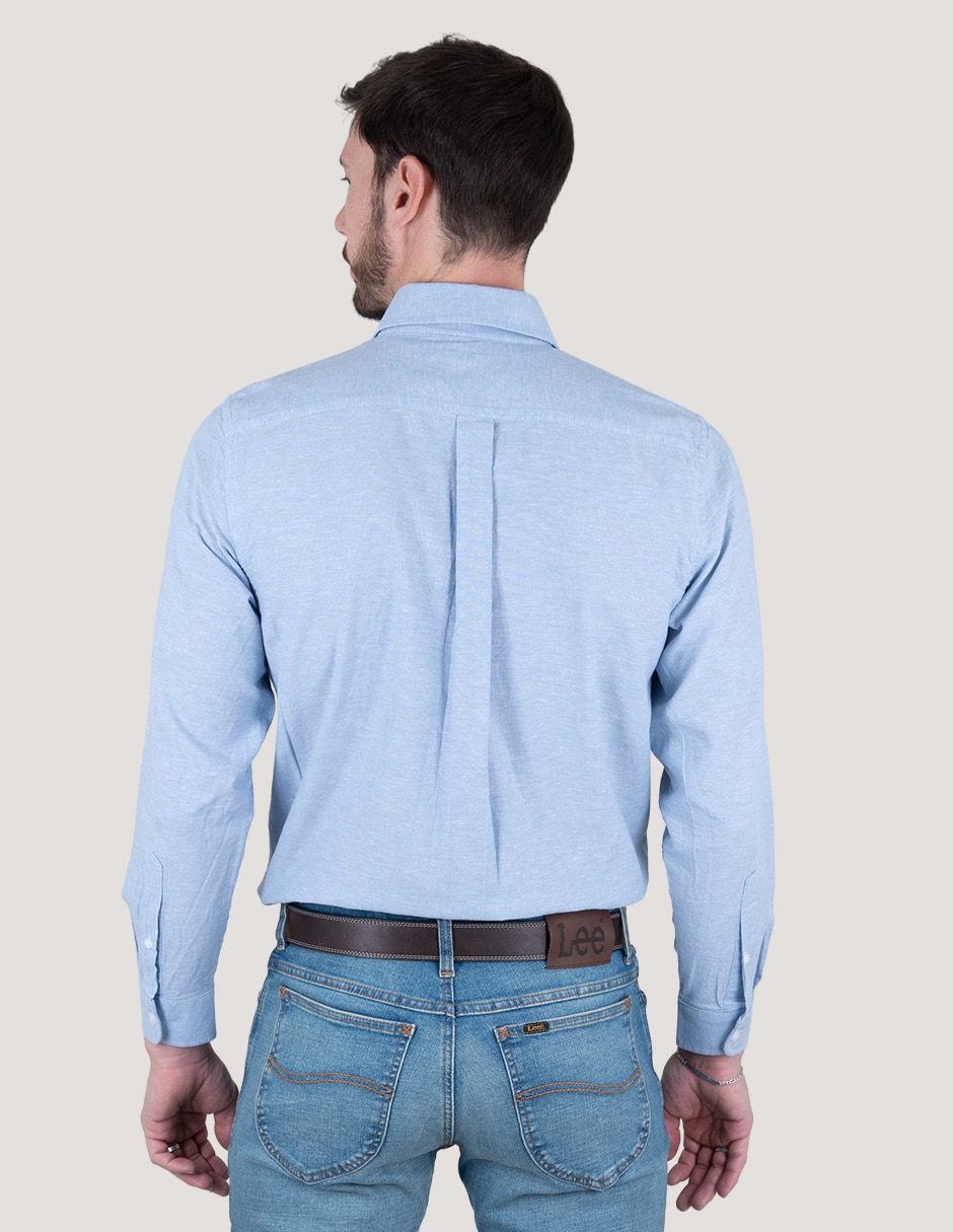 Camisa casual Lee manga larga para hombre