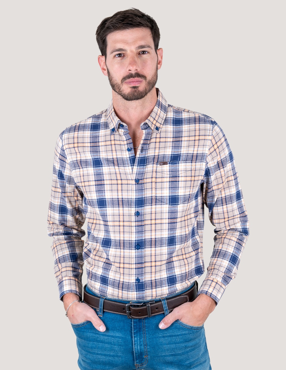 Camisa casual manga larga para hombre Camisa casual manga larga para hombre