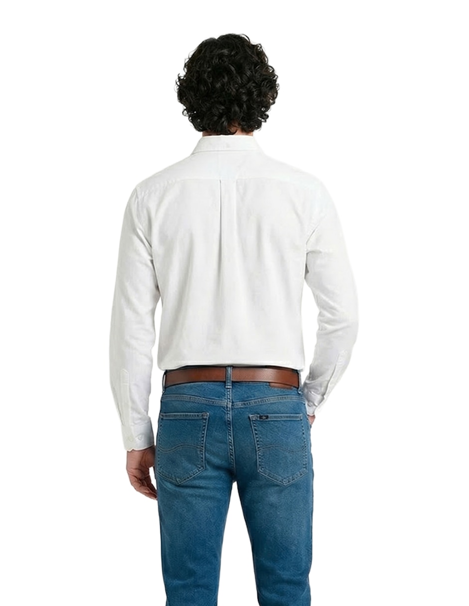 Camisa casual de algodón manga larga para hombre 3