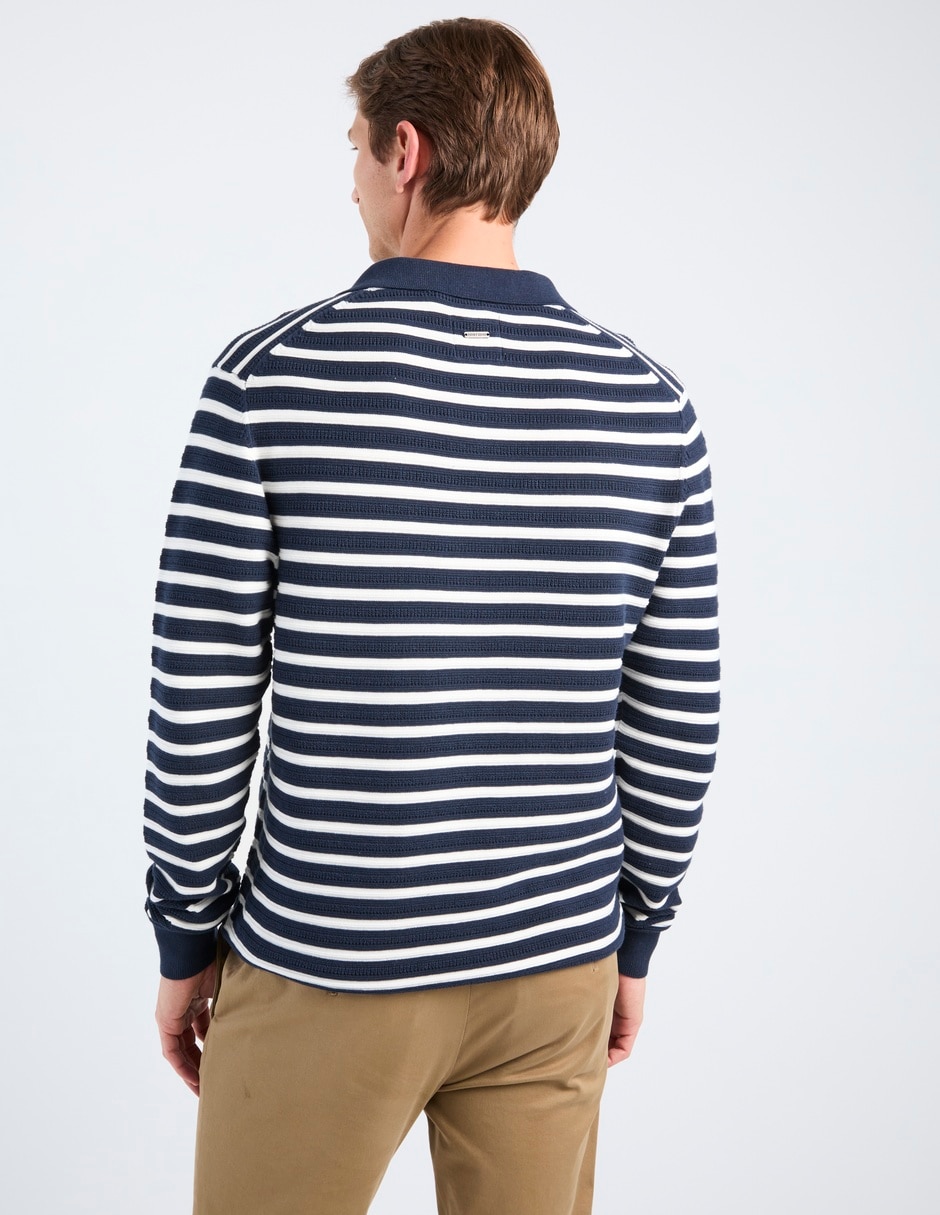 Suéter cuello polo para hombre 3
