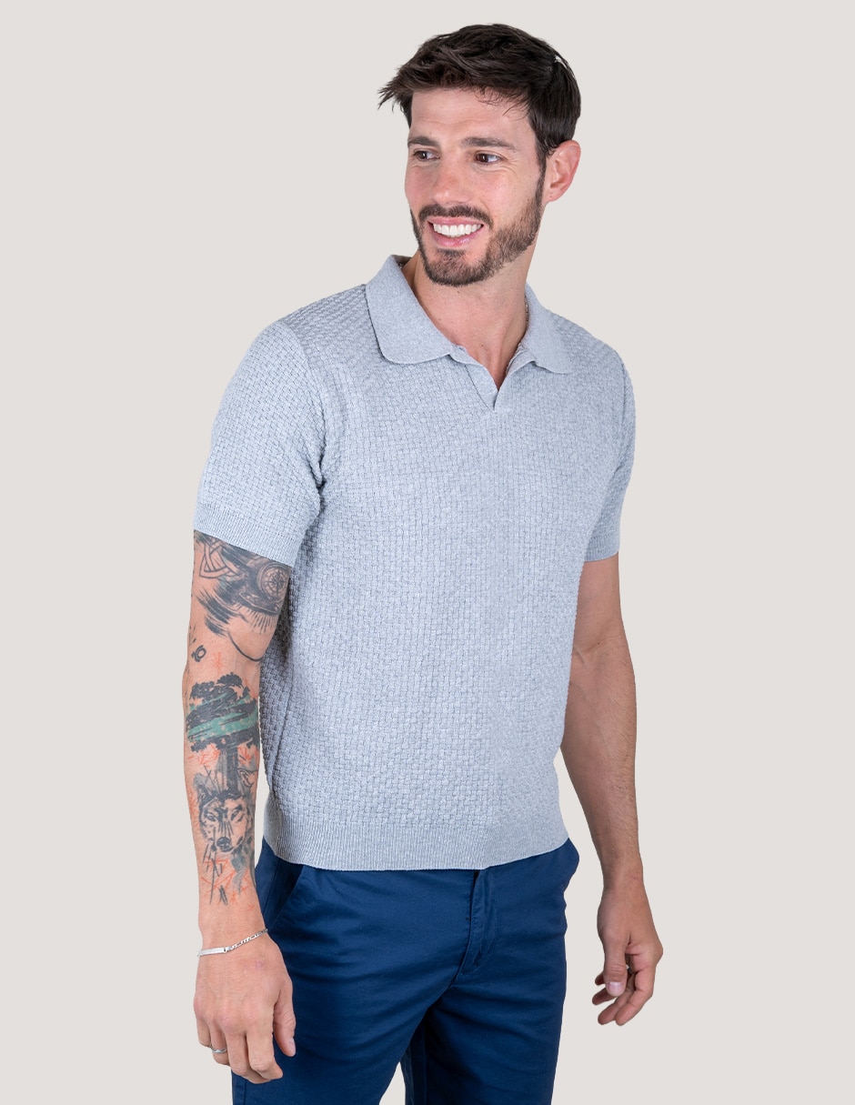 Playera tipo polo lee para hombre