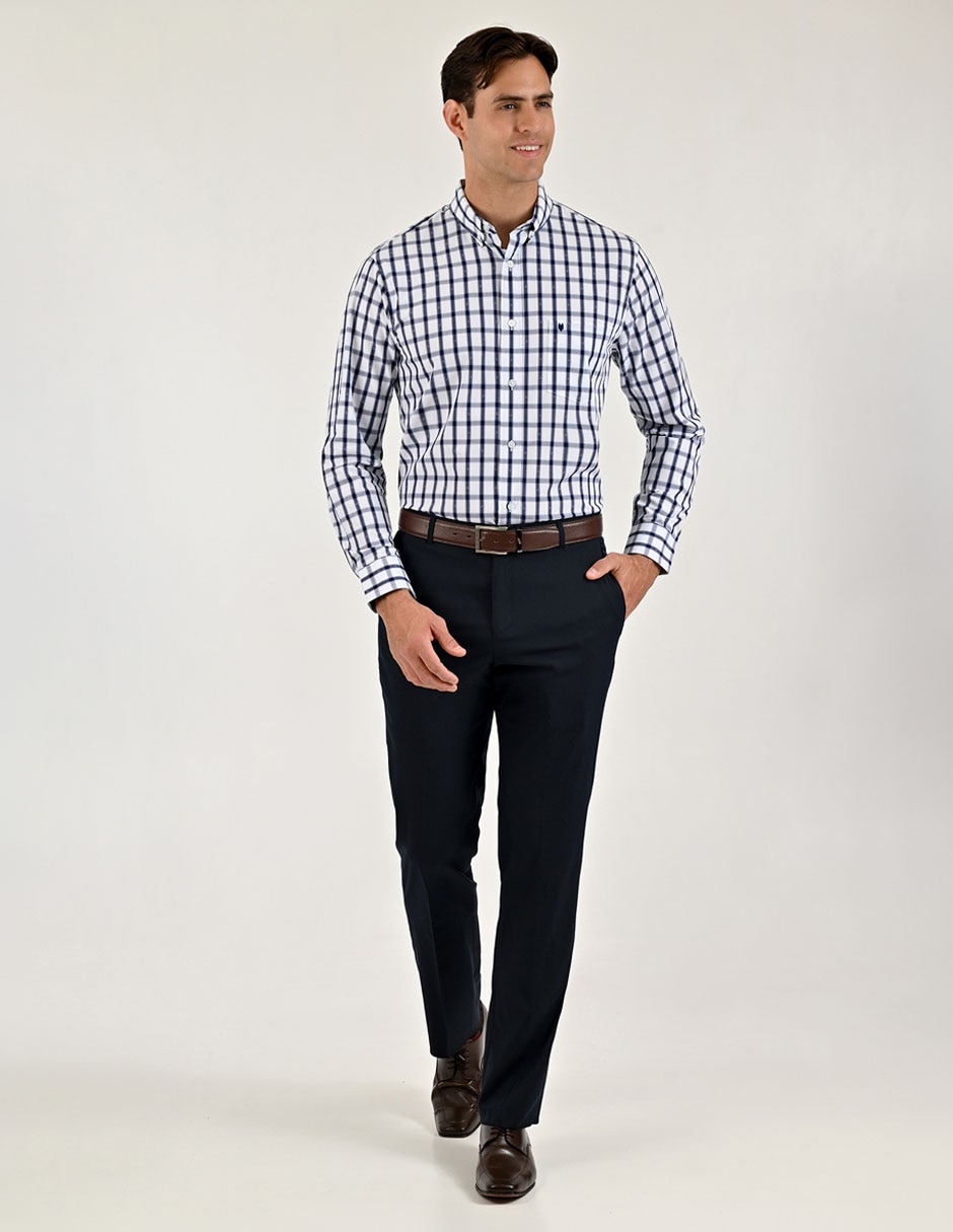 Camisa casual de algodón manga larga para hombre 3