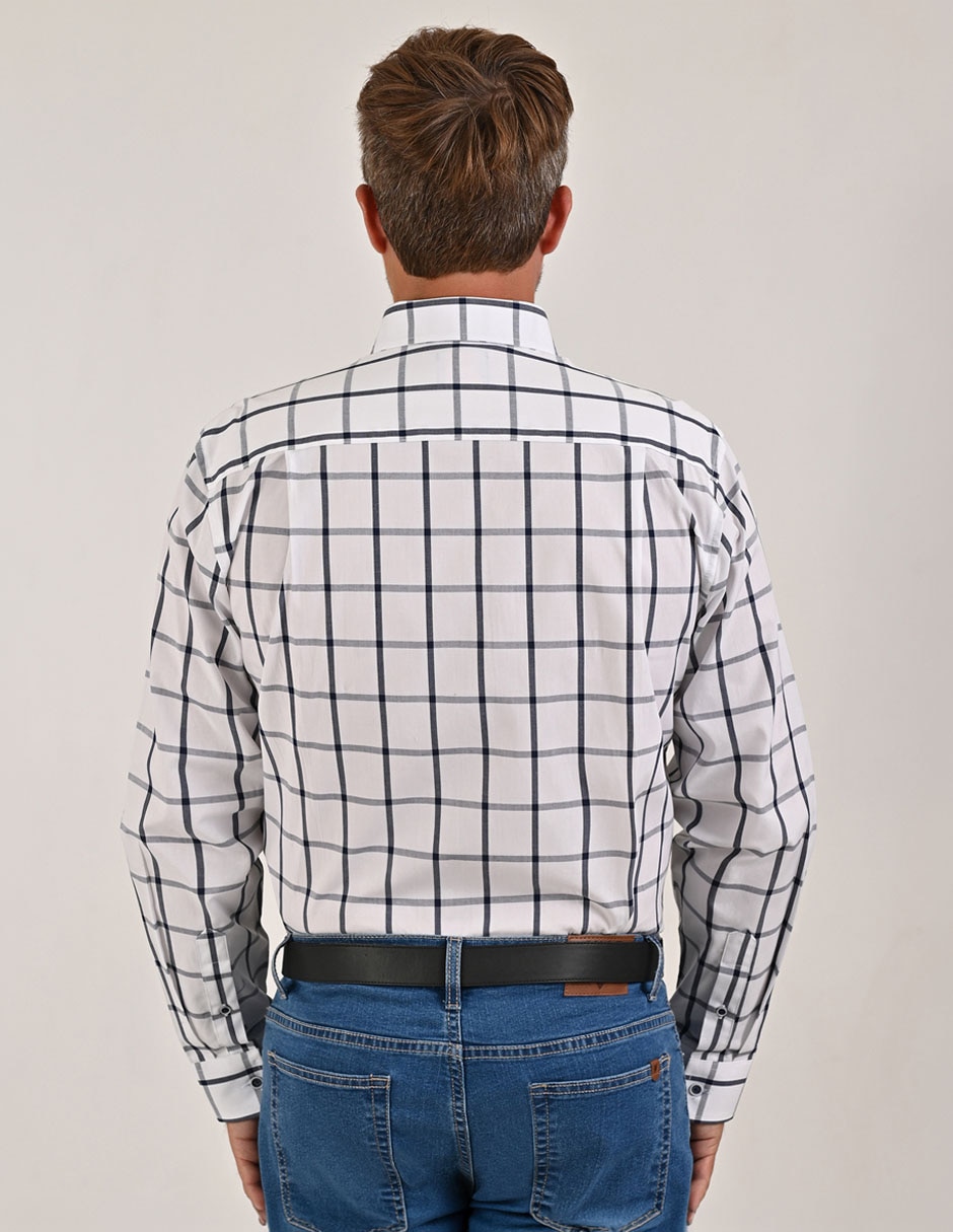 Camisa casual manga larga para hombre 3