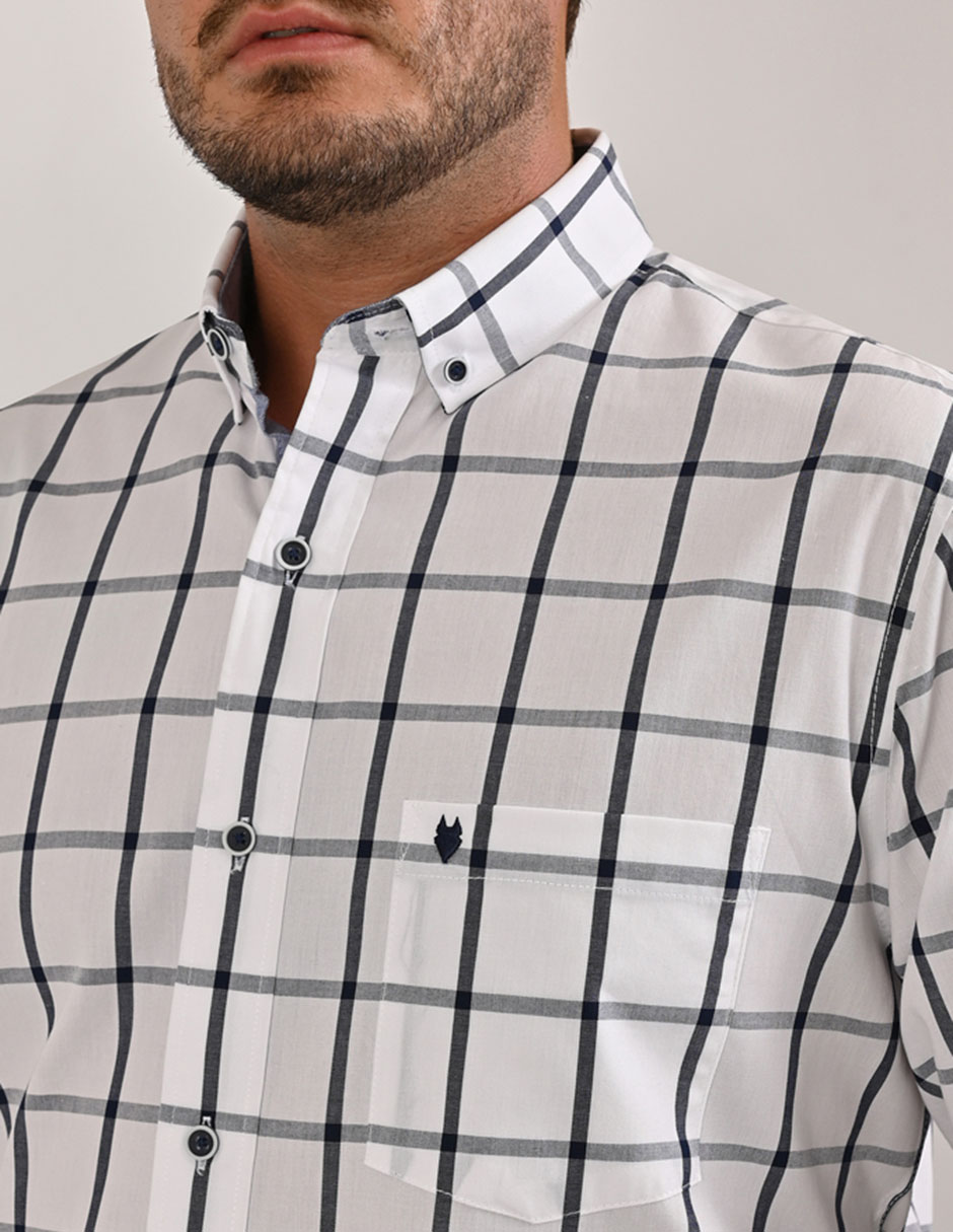 Camisa casual manga larga para hombre 2