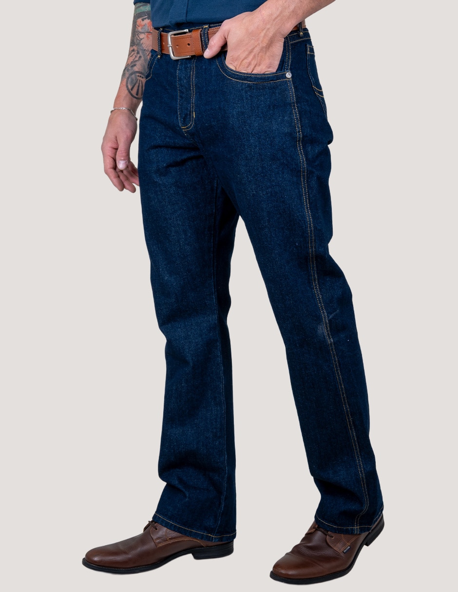 Jeans bota Lee lavado whisker para hombre