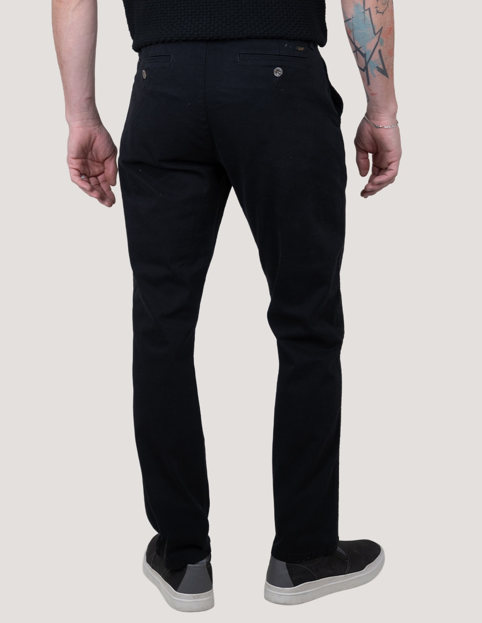 Pantalón casual slim de algodón para hombre 3