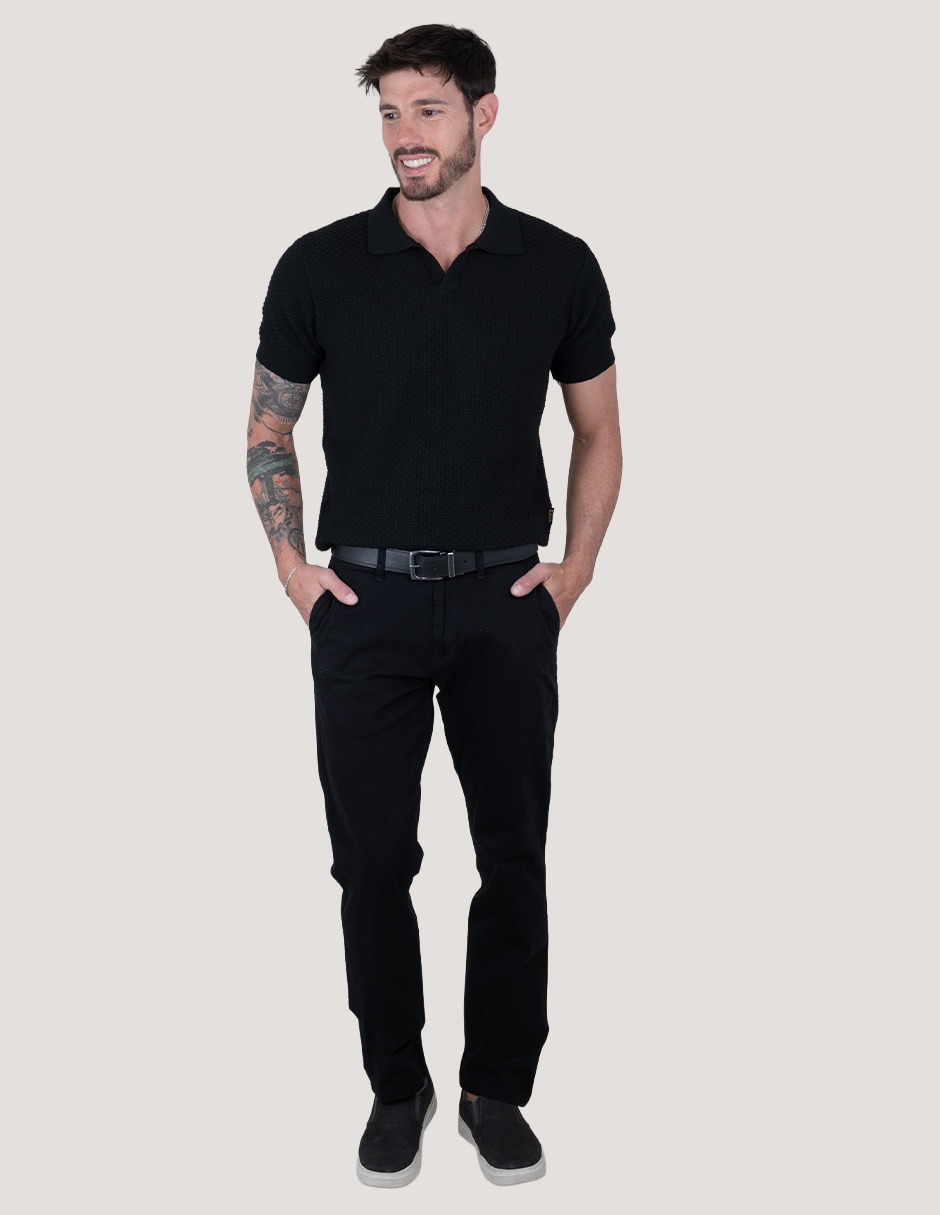 Pantalón casual slim de algodón para hombre 5