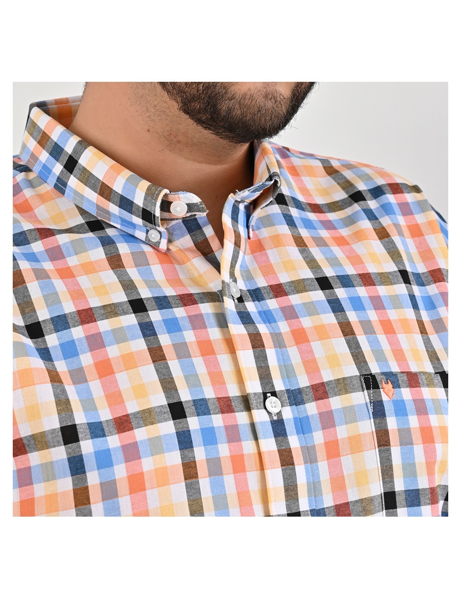 Camisa casual de algodón manga corta para hombre 3
