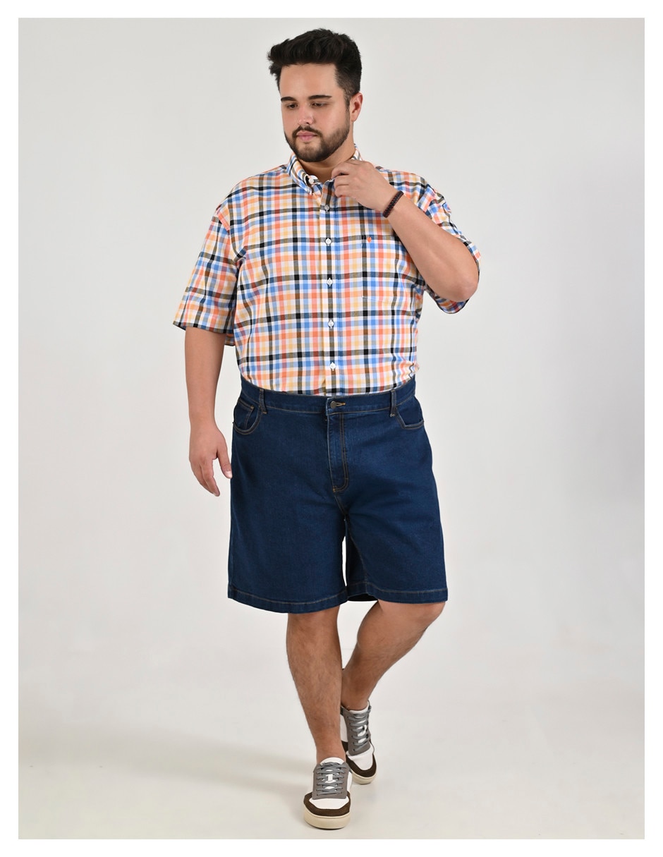 Camisa casual de algodón manga corta para hombre 2