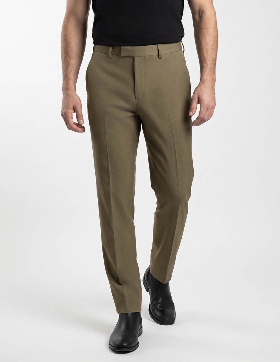 Pantalón slim de algodón para hombre