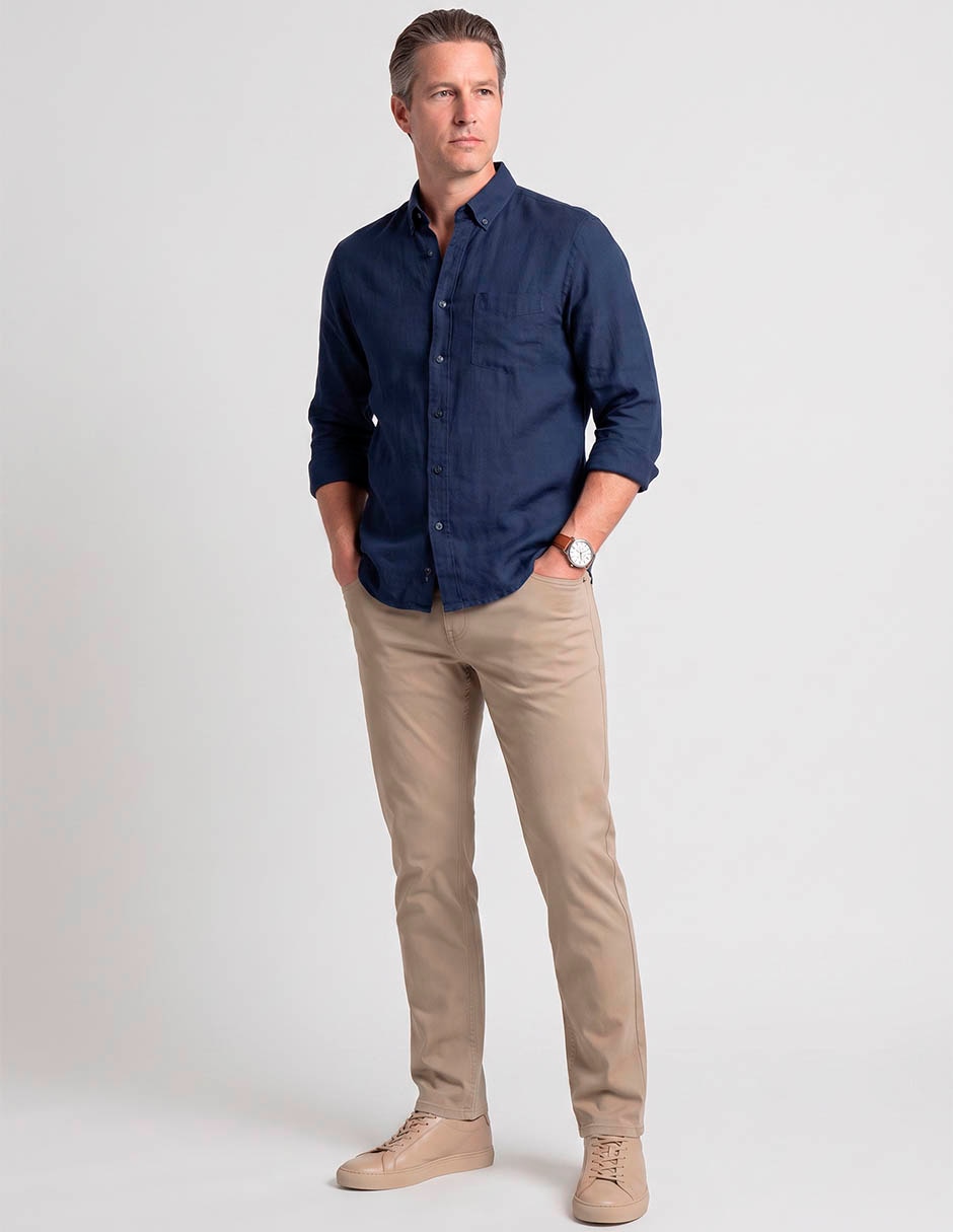 Pantalón casual regular para hombre 3