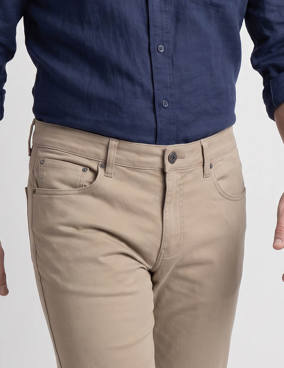 Pantalón casual regular para hombre 4