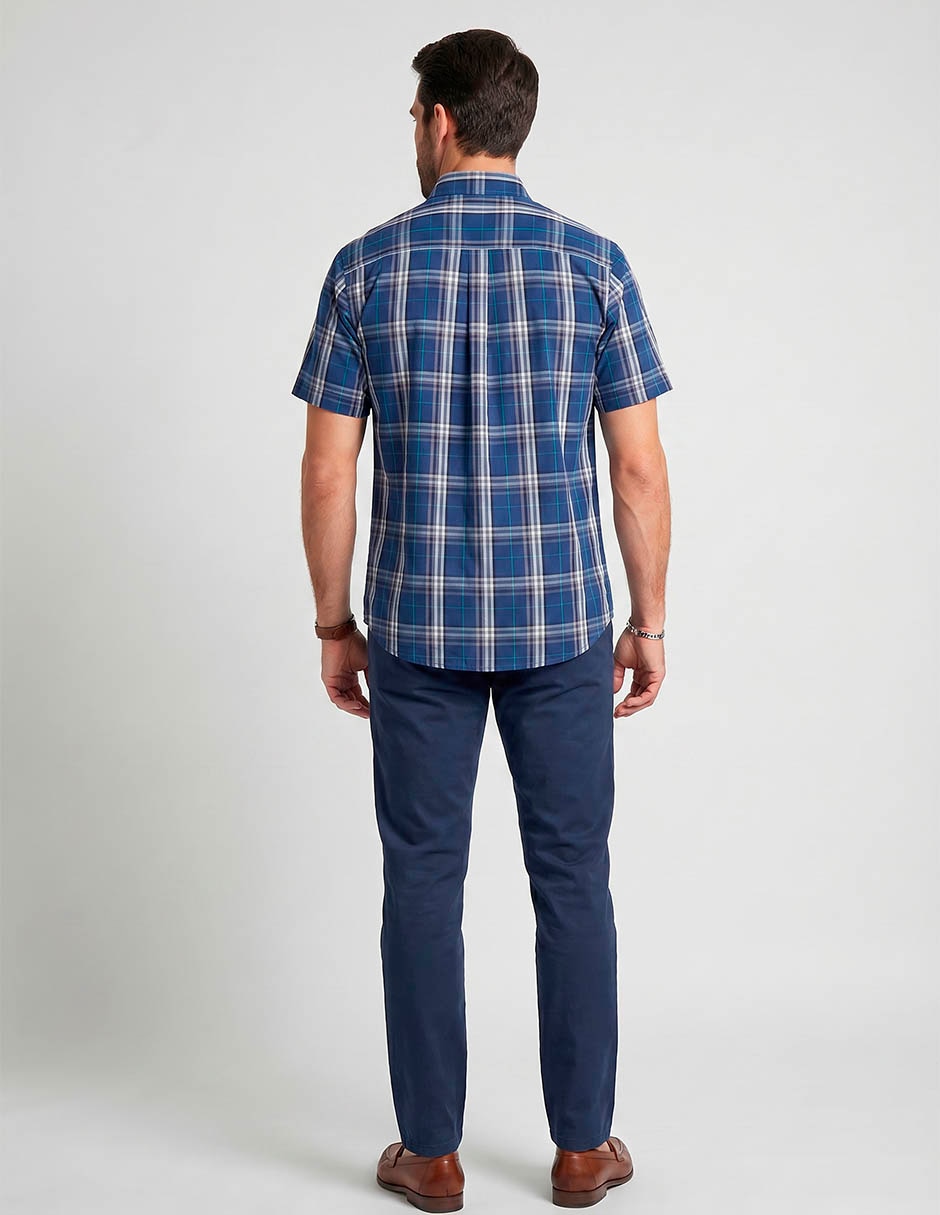Camisa casual de algodón manga corta para hombre 2