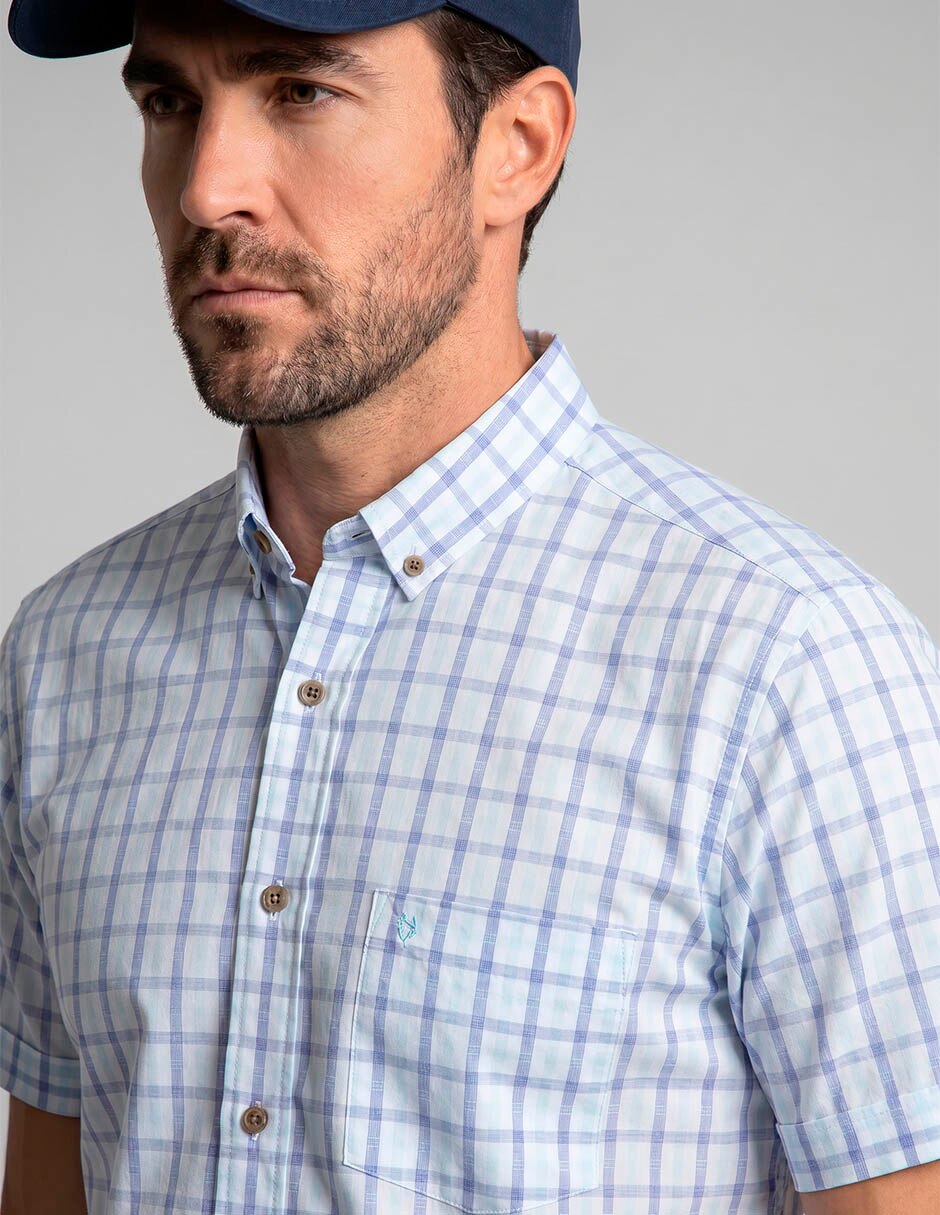 Camisa casual manga corta para hombre 4