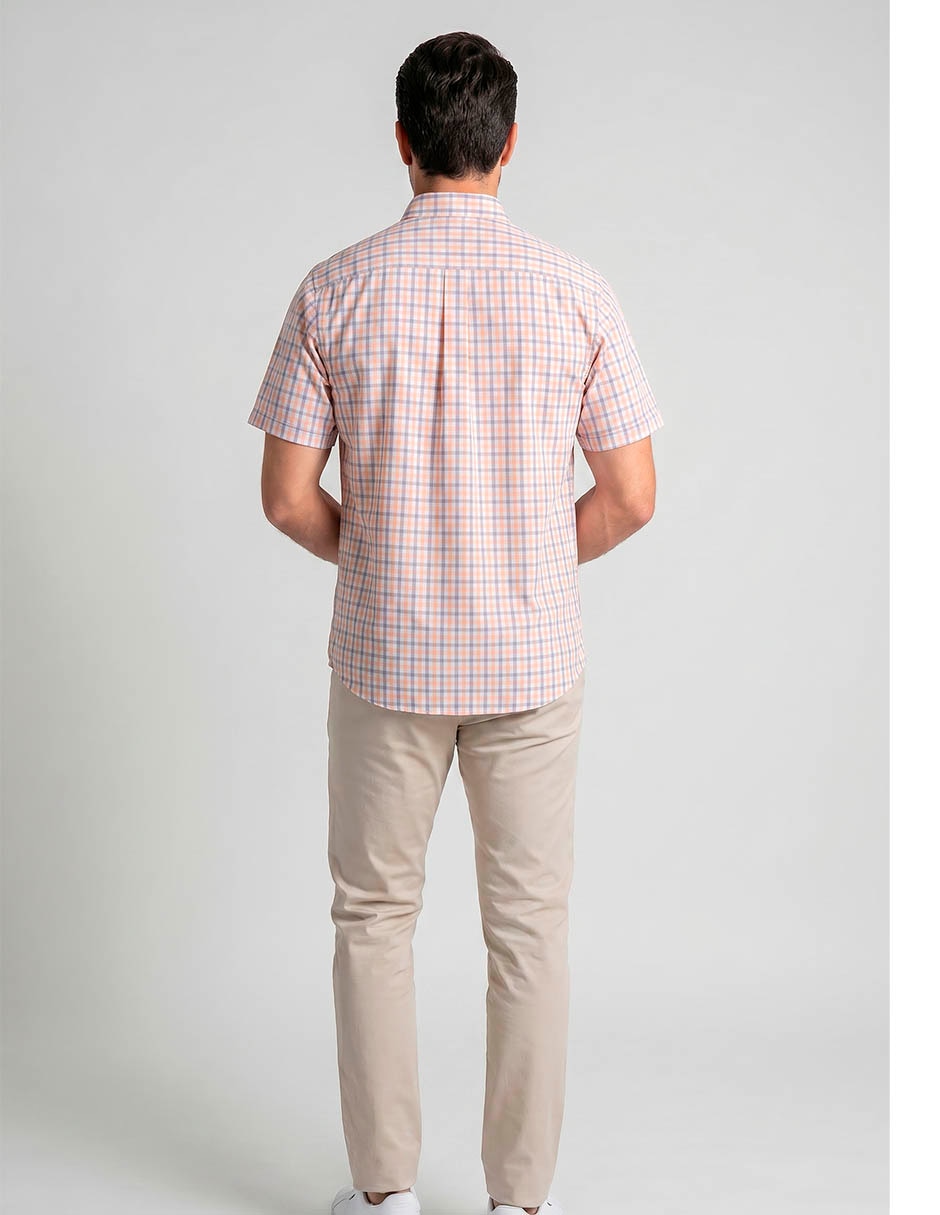 Camisa casual yale manga corta para hombre
