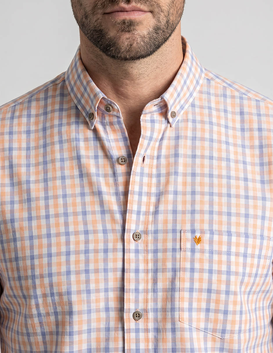 Camisa casual yale manga corta para hombre