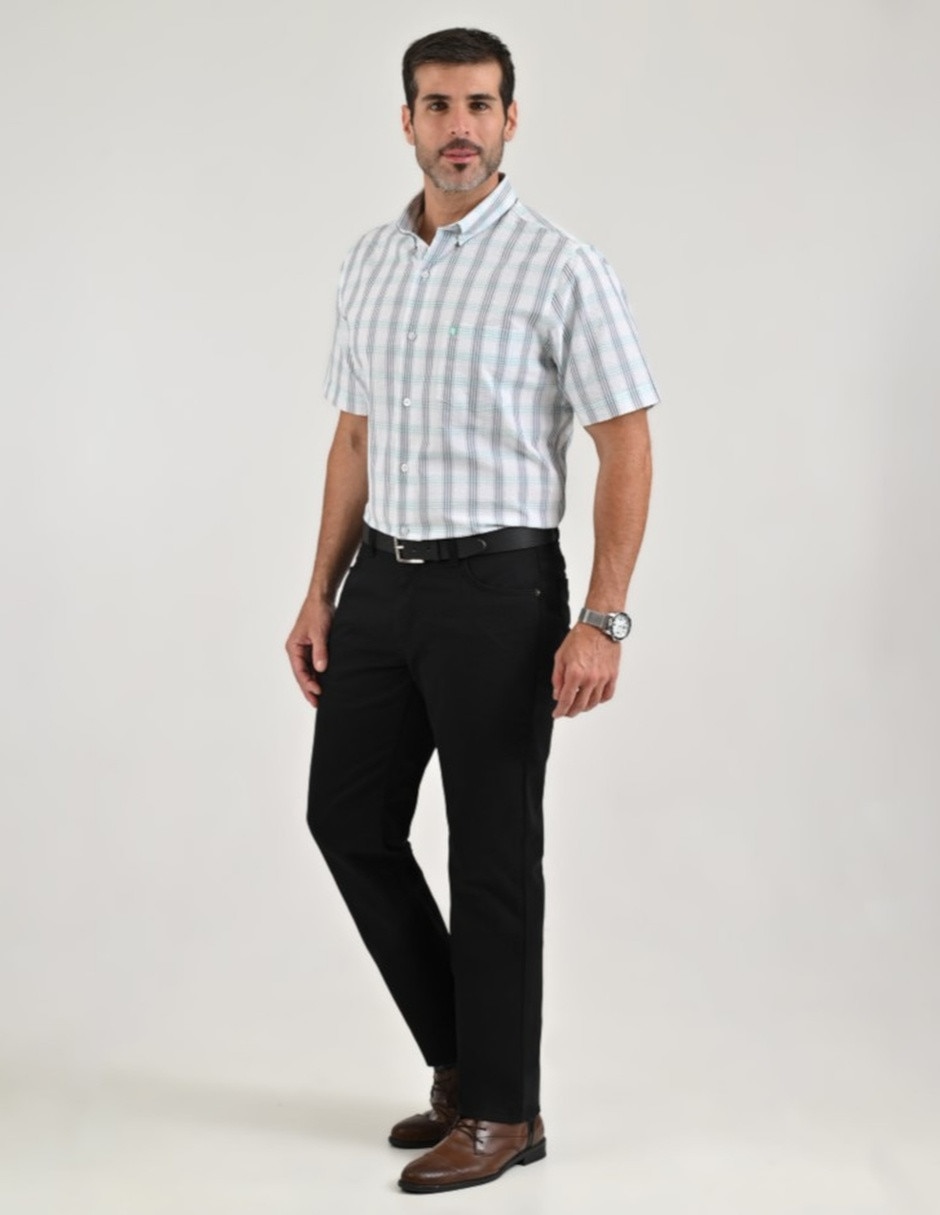 Camisa casual manga corta para hombre 4