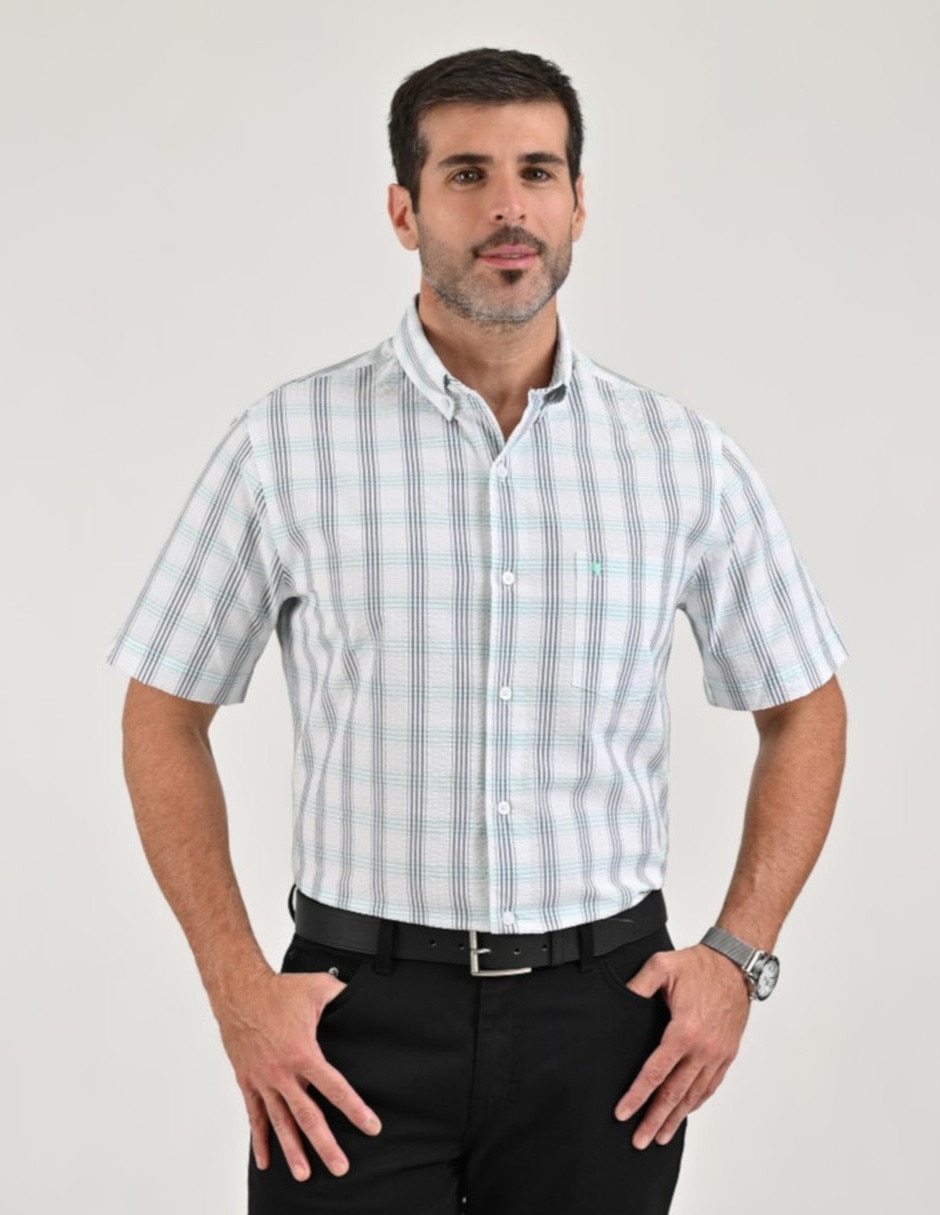 Camisa casual manga corta para hombre 1