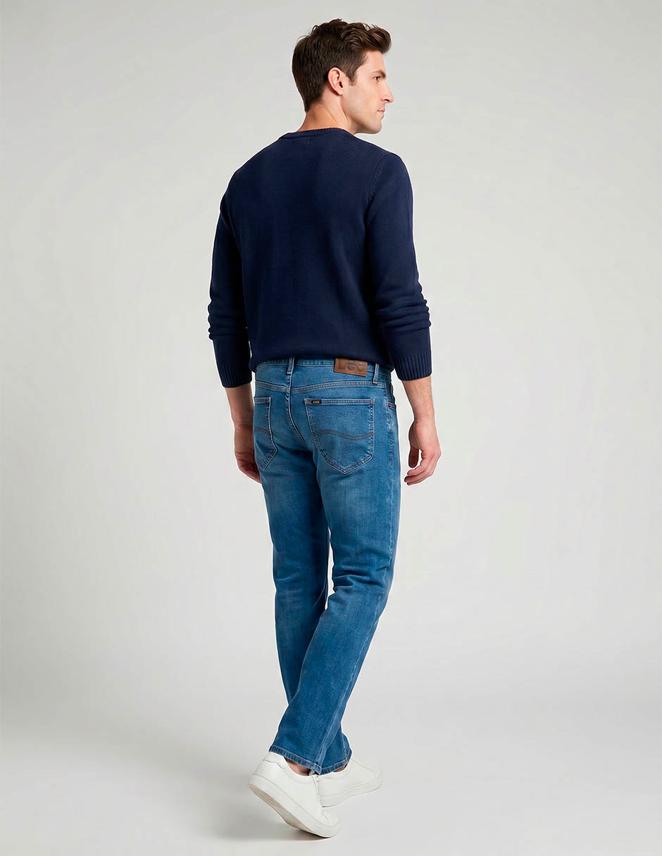 Jeans slim lavado obscuro para hombre 2