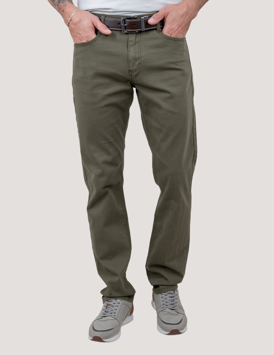 Pantalón casual regular para hombre