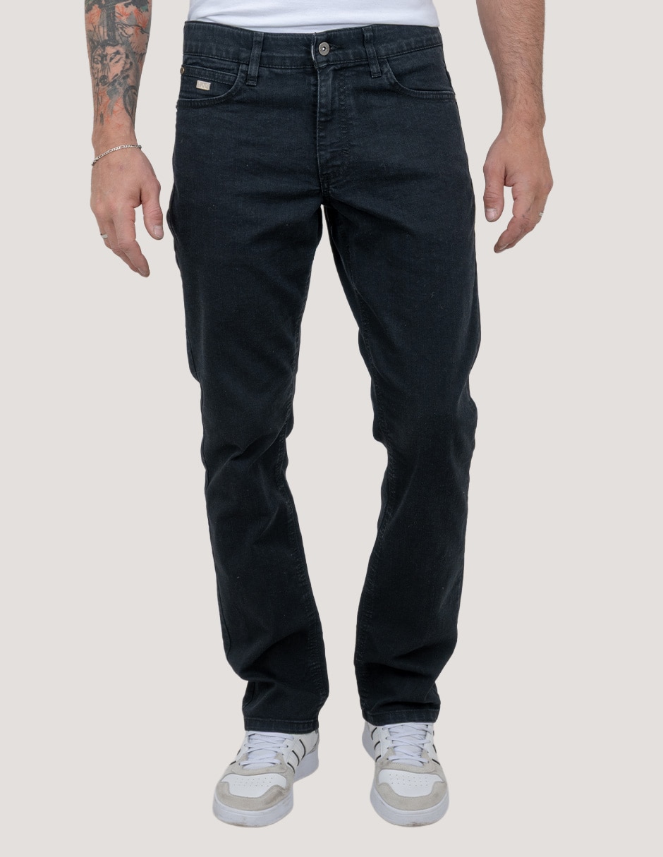 Jeans slim lavado whisker para hombre 2