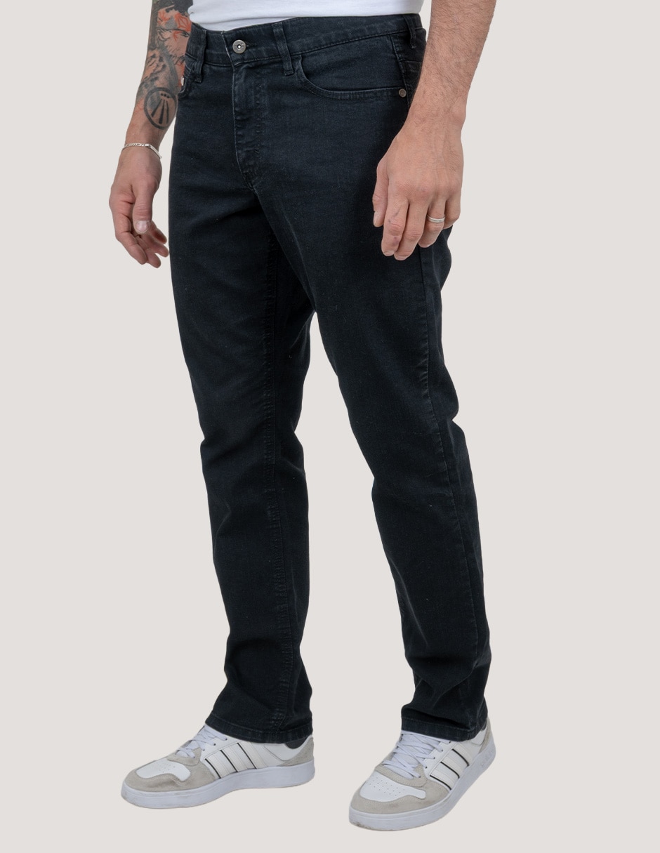 Jeans slim lavado whisker para hombre 3