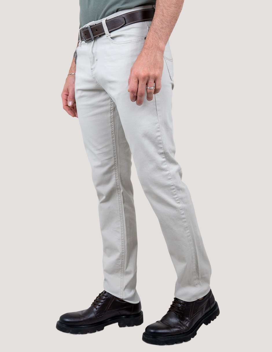 Pantalón casual chino recto para hombre 3
