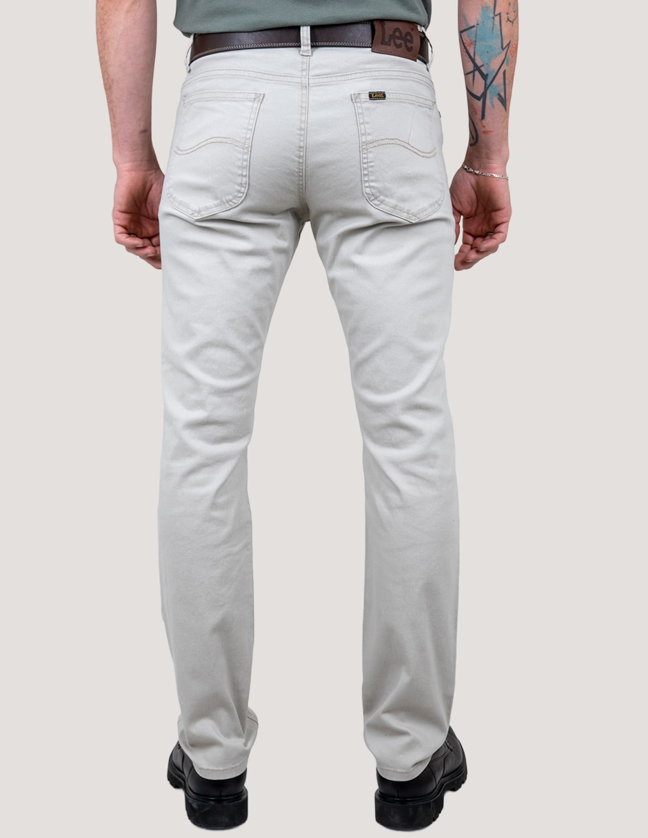 Pantalón casual chino recto para hombre 4
