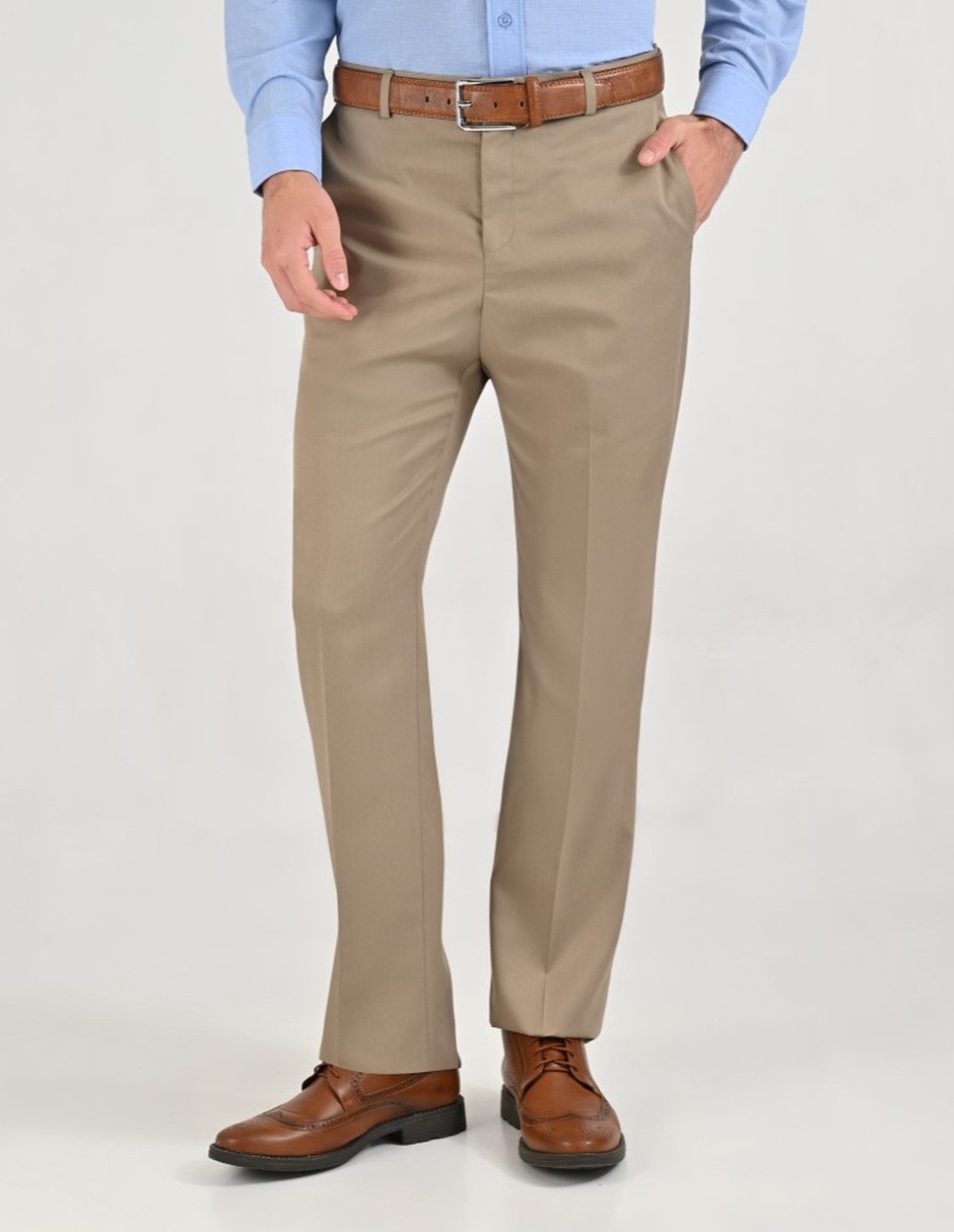 Pantalón Casual De vestir Regular de Tafetán para hombre 1