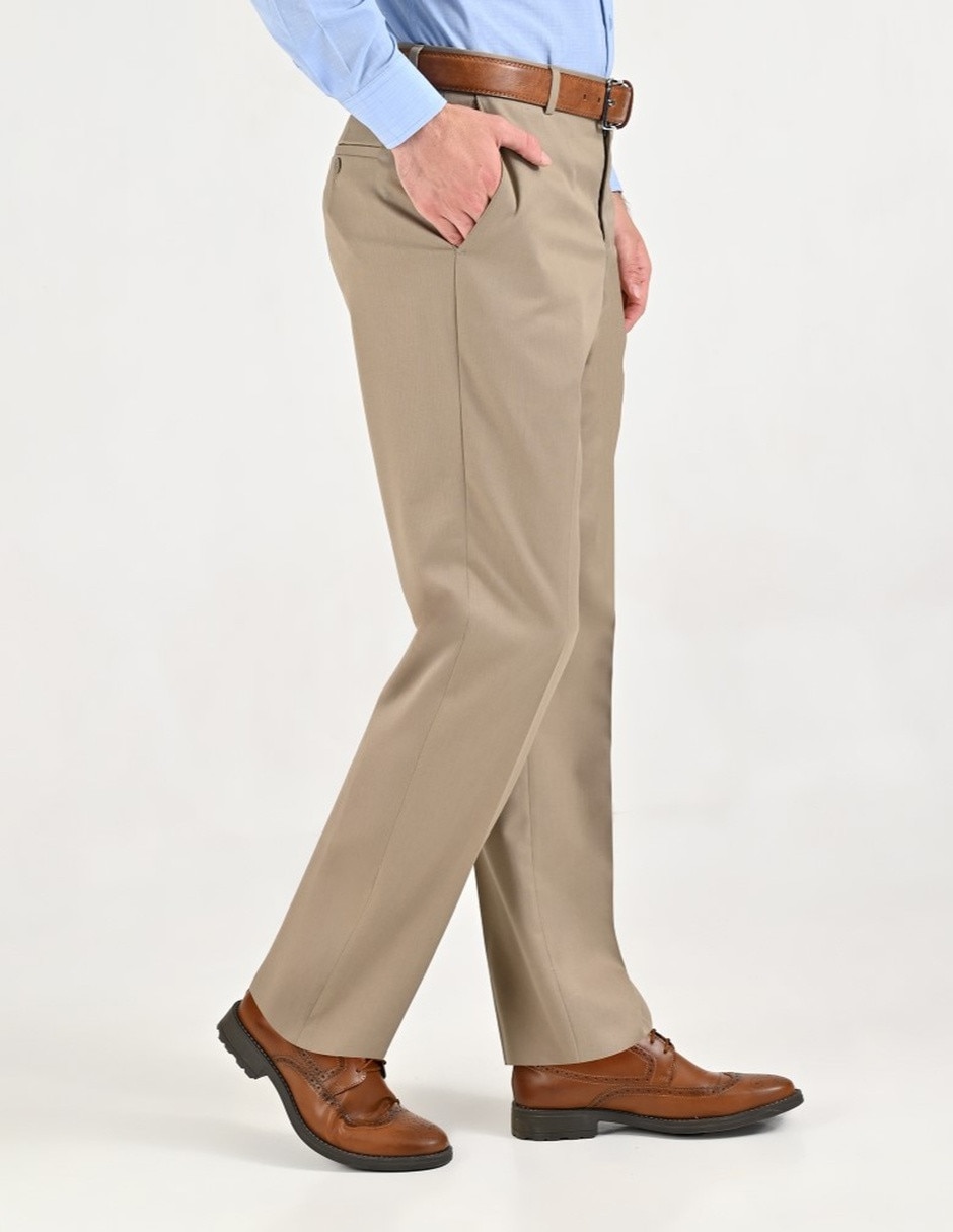 Pantalón Casual De vestir Regular de Tafetán para hombre 3