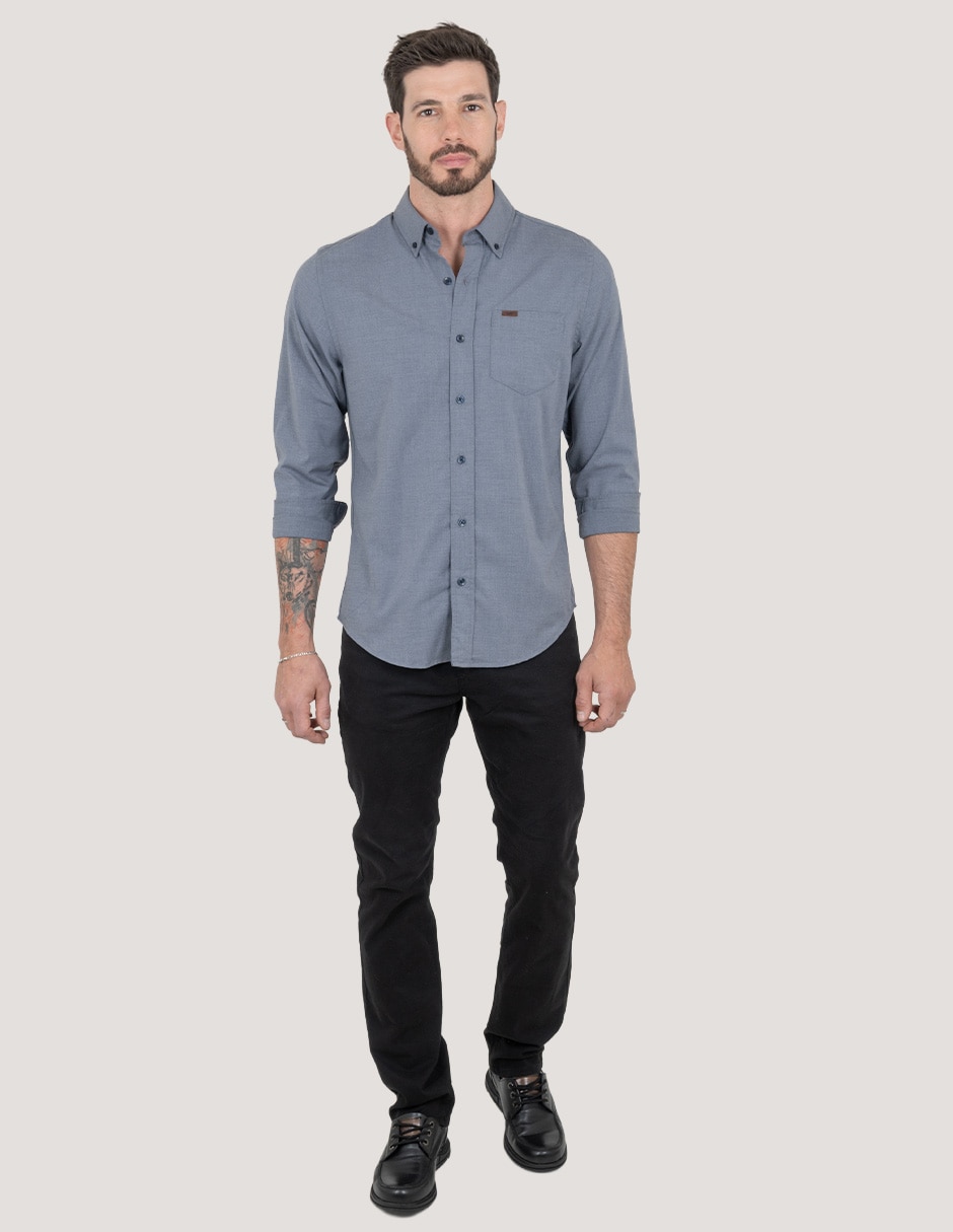 Camisa casual manga larga para hombre Camisa casual manga larga para hombre