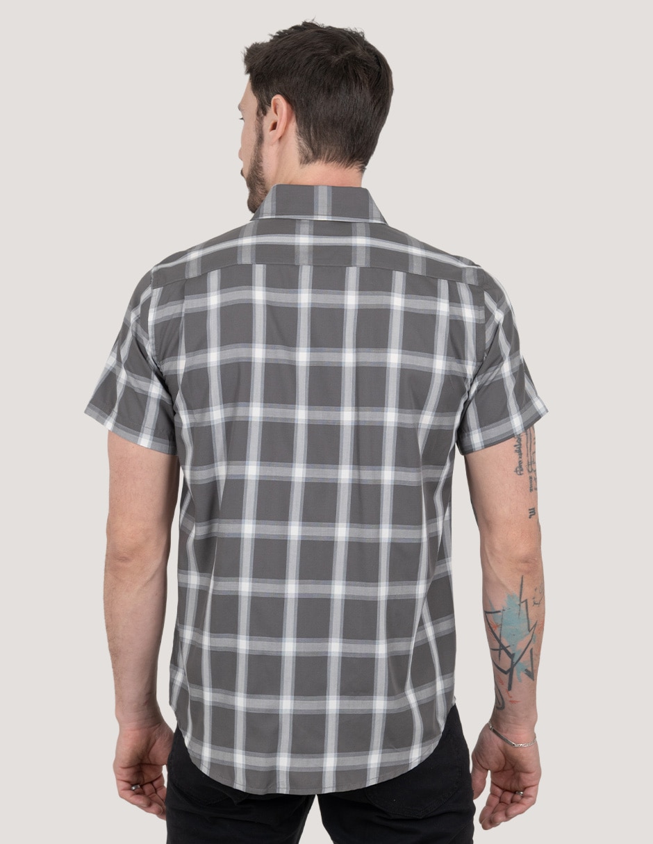 Camisa casual manga corta para hombre 4