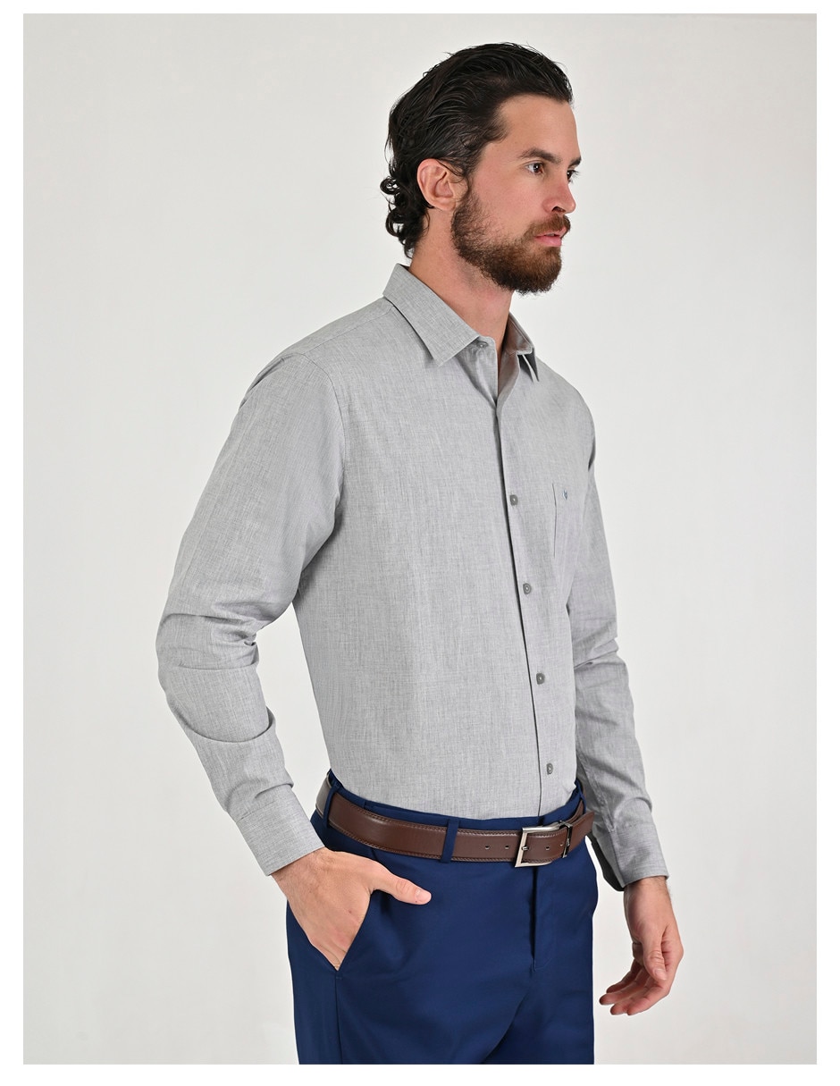 Camisa/Sobrecamisa Casual de (si aplica) Algodón y poliéster manga Larga para hombre 4