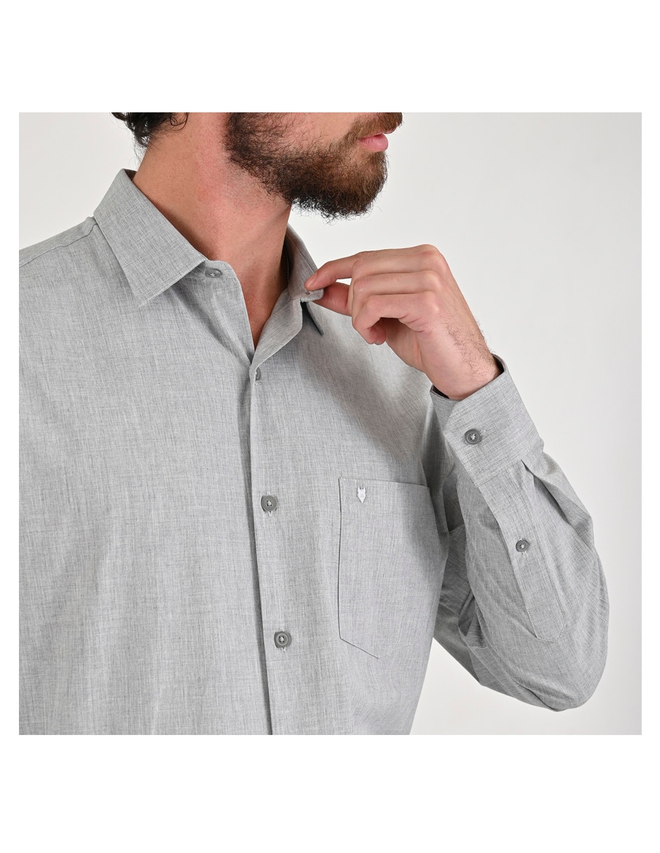 Camisa/Sobrecamisa Casual de (si aplica) Algodón y poliéster manga Larga para hombre 5