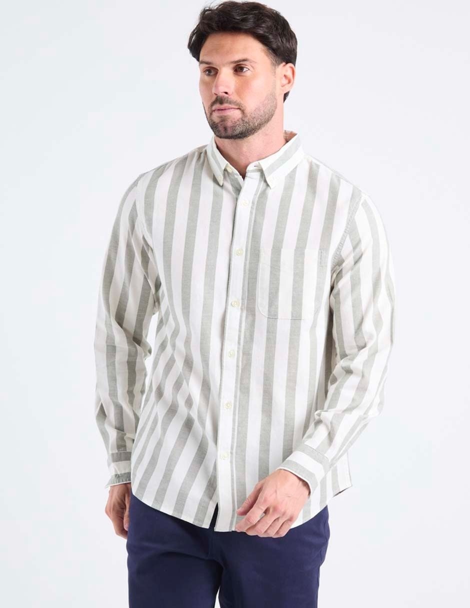 Camisa casual Old Navy manga larga para hombre