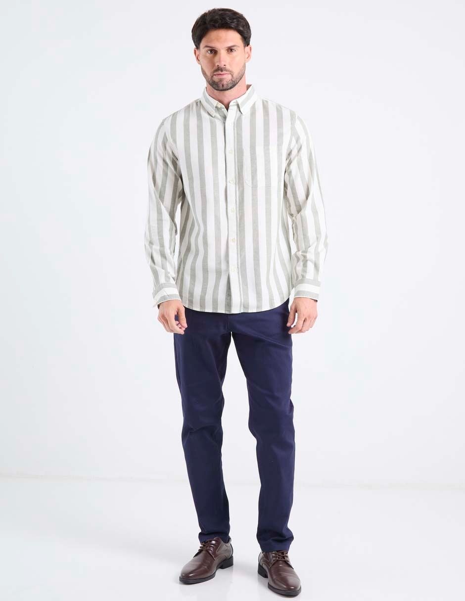 Camisa casual Old Navy manga larga para hombre