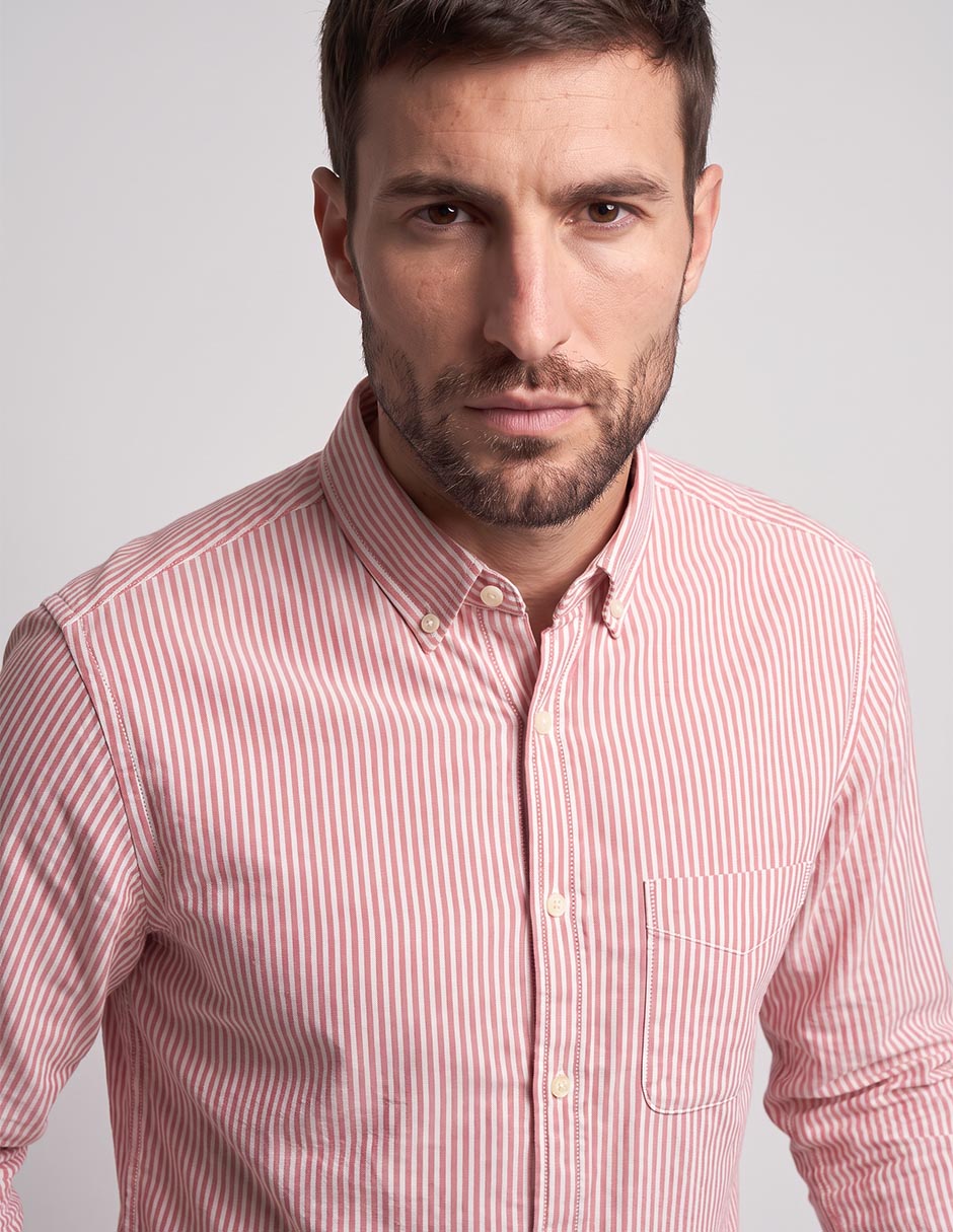 Camisa casual de algodón manga larga para hombre 3