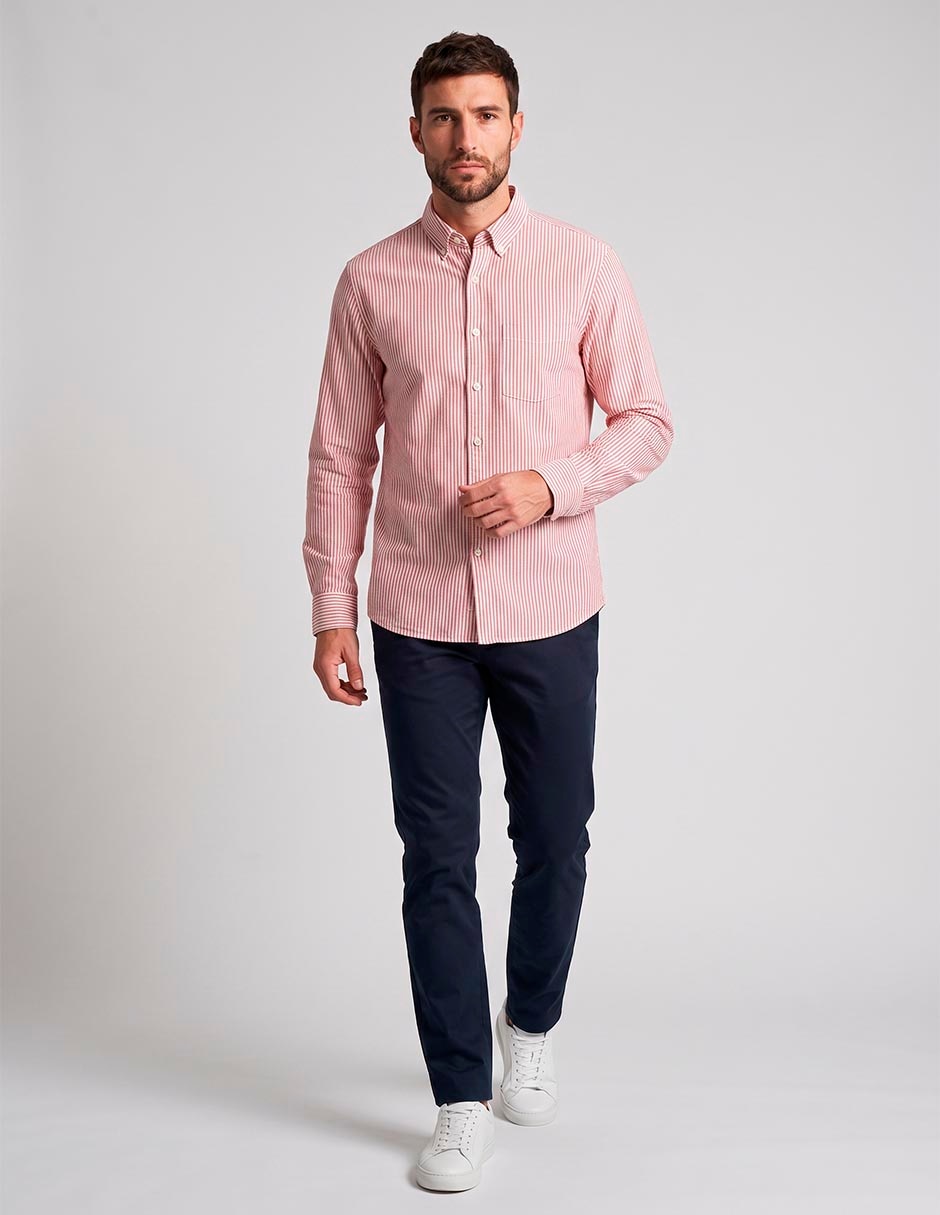 Camisa/Sobrecamisa Casual de (si aplica) Algodón manga Larga para hombre