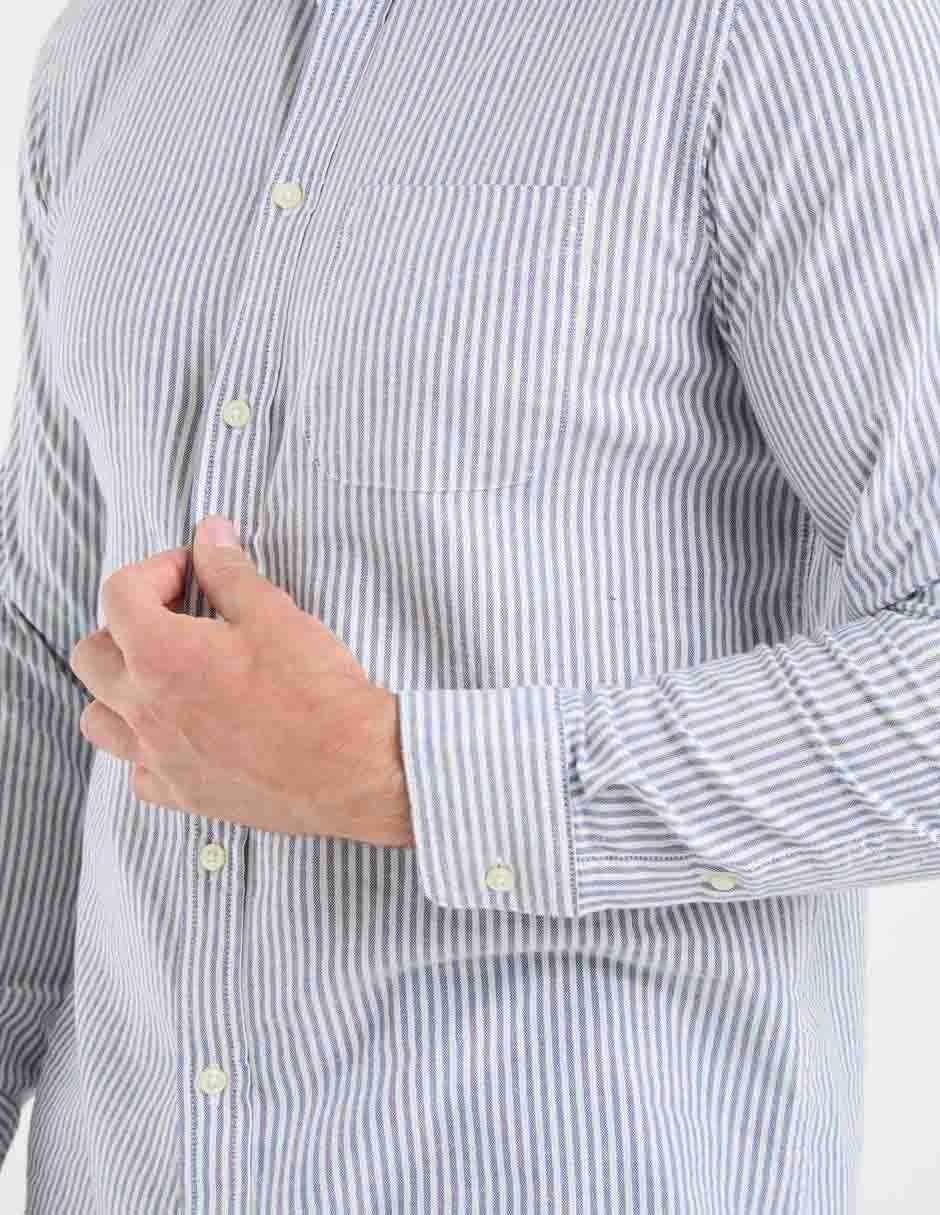 Camisa casual manga larga para hombre 3