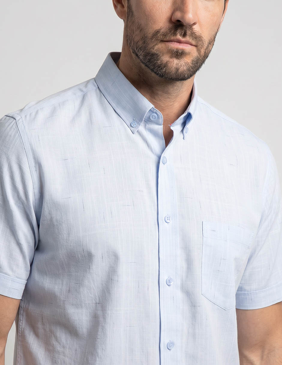Camisa casual manga corta para hombre 3