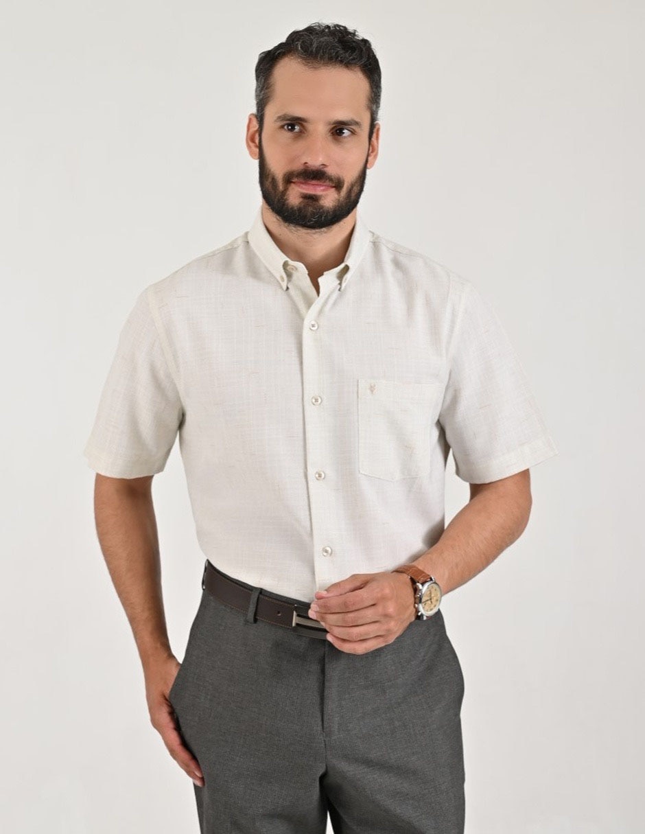 Camisa casual Yale manga corta para hombre