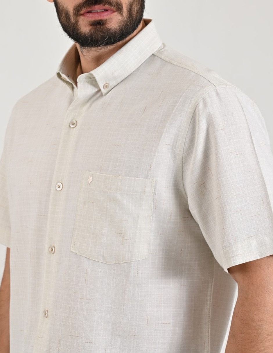 Camisa casual Yale manga corta para hombre