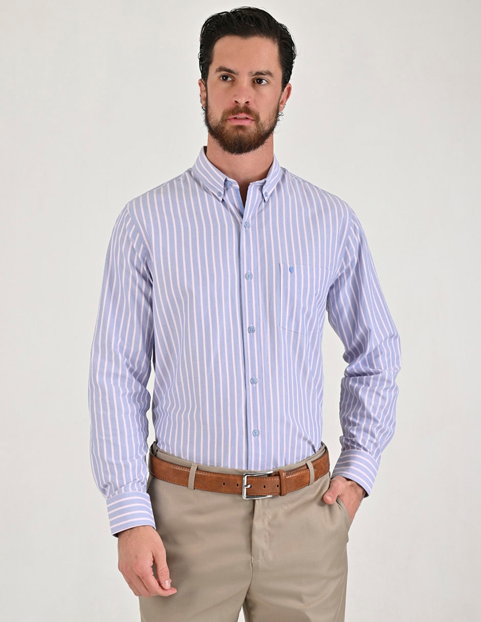 Camisa casual Yale manga larga para hombre