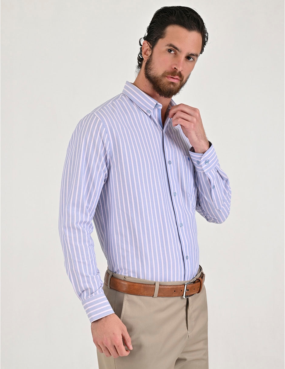 Camisa casual Yale manga larga para hombre