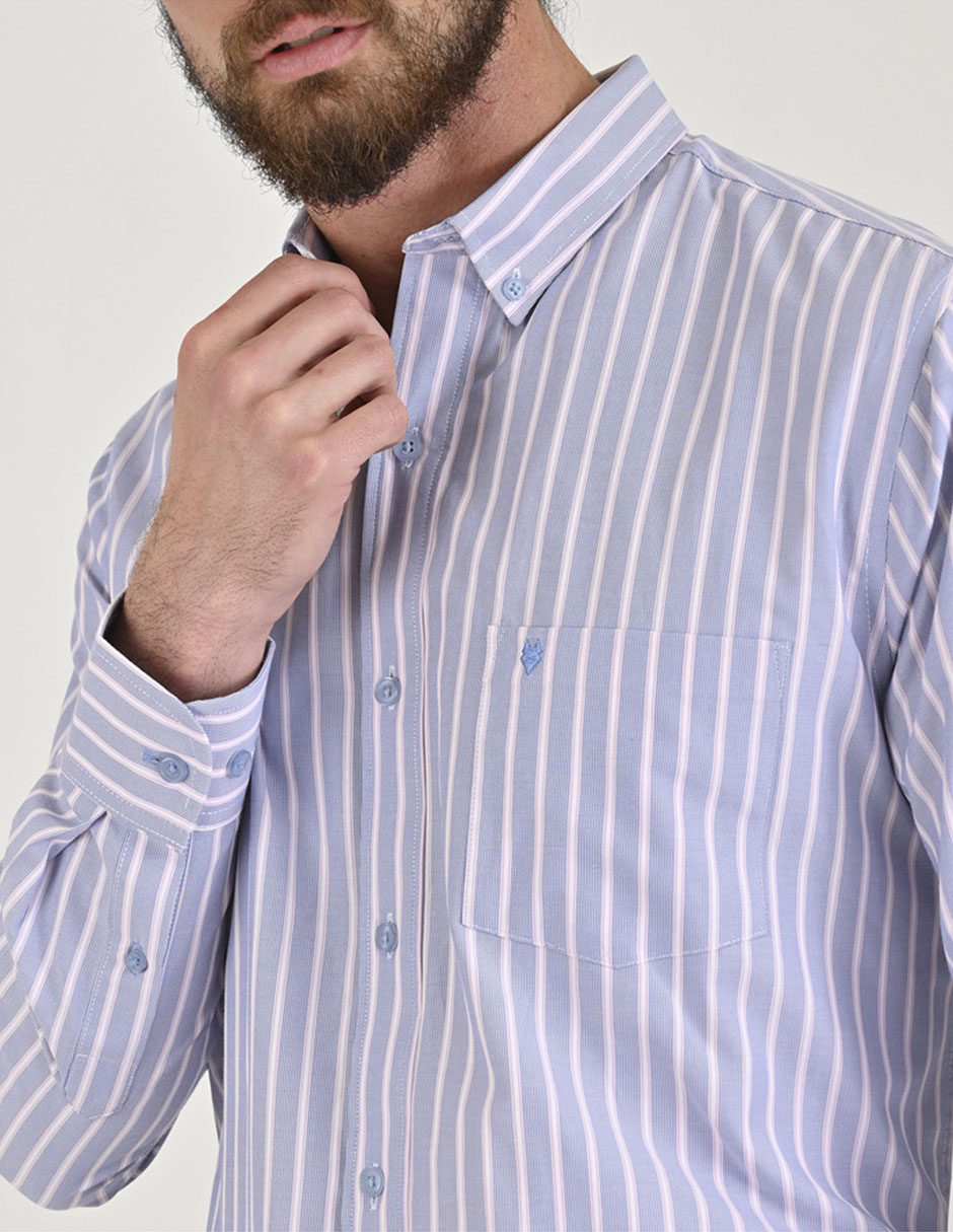 Camisa casual Yale manga larga para hombre