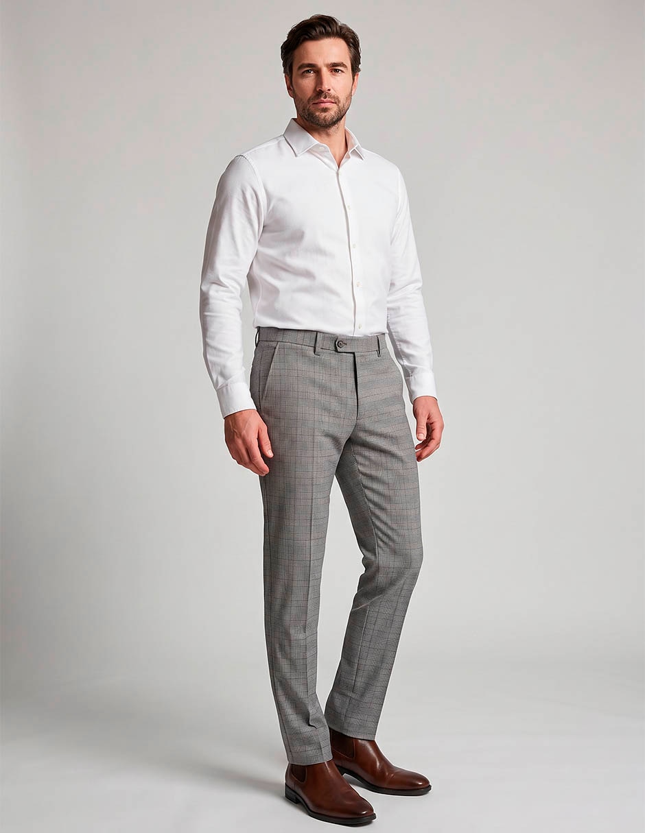 Pantalón casual regular slim para hombre 3