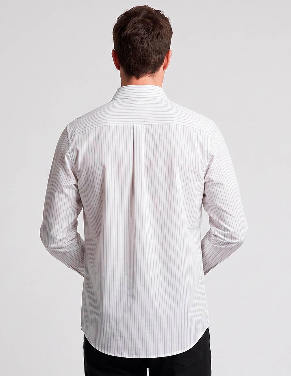 Camisa casual manga larga para hombre 2