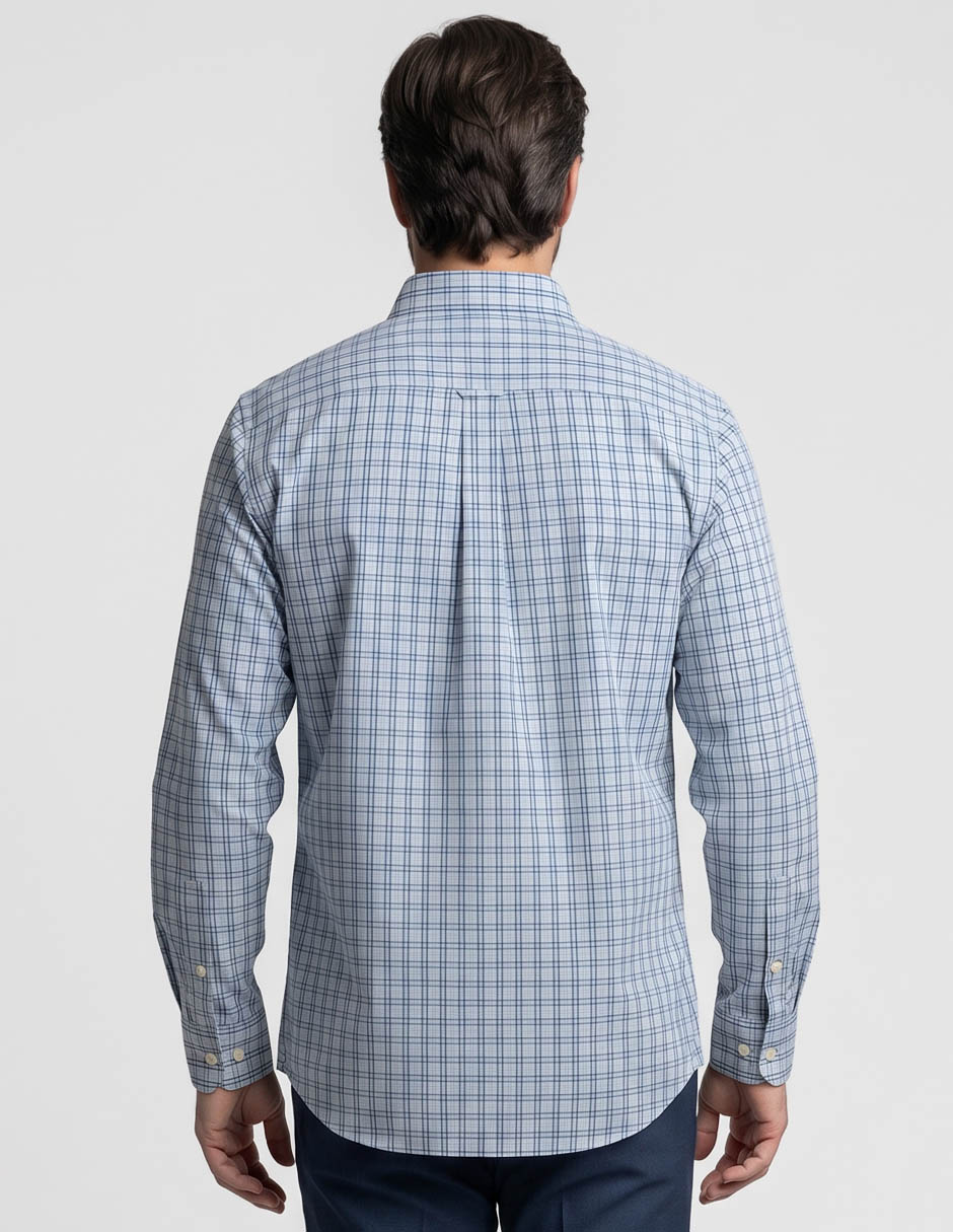 Camisa casual de algodón manga larga para hombre 2