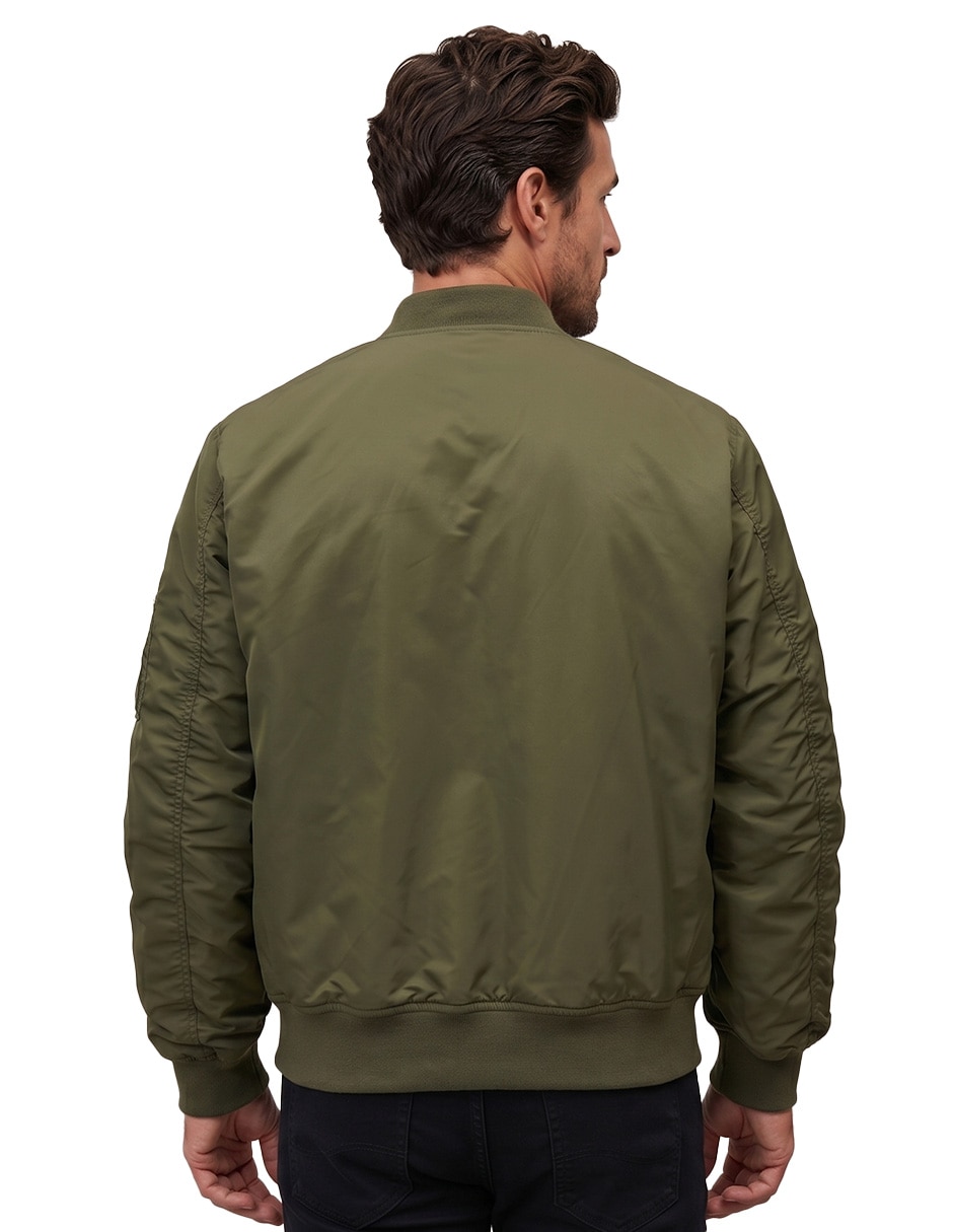 Chamarra bomber con bolsillos para hombre 4