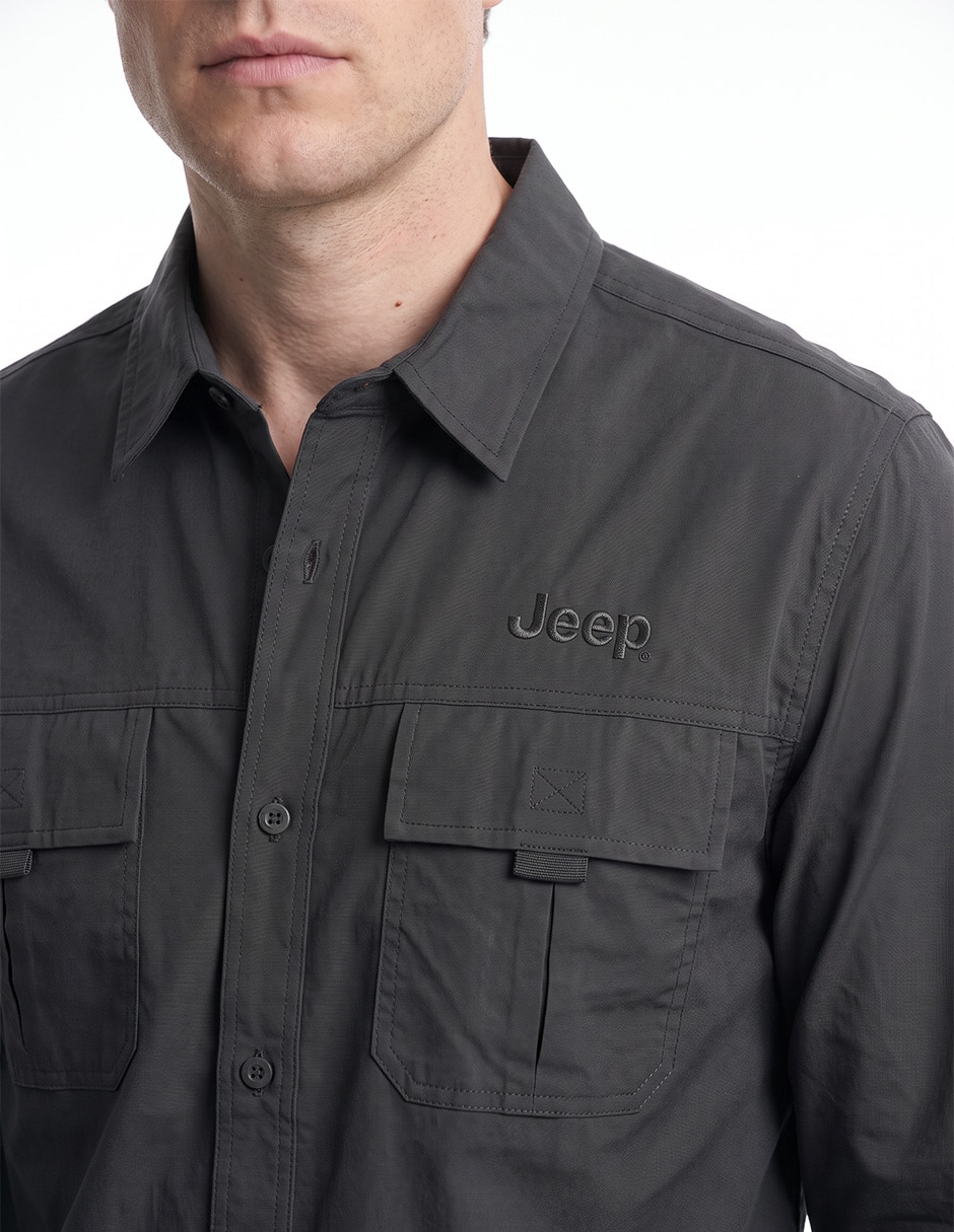 Camisa casual manga larga para hombre 2